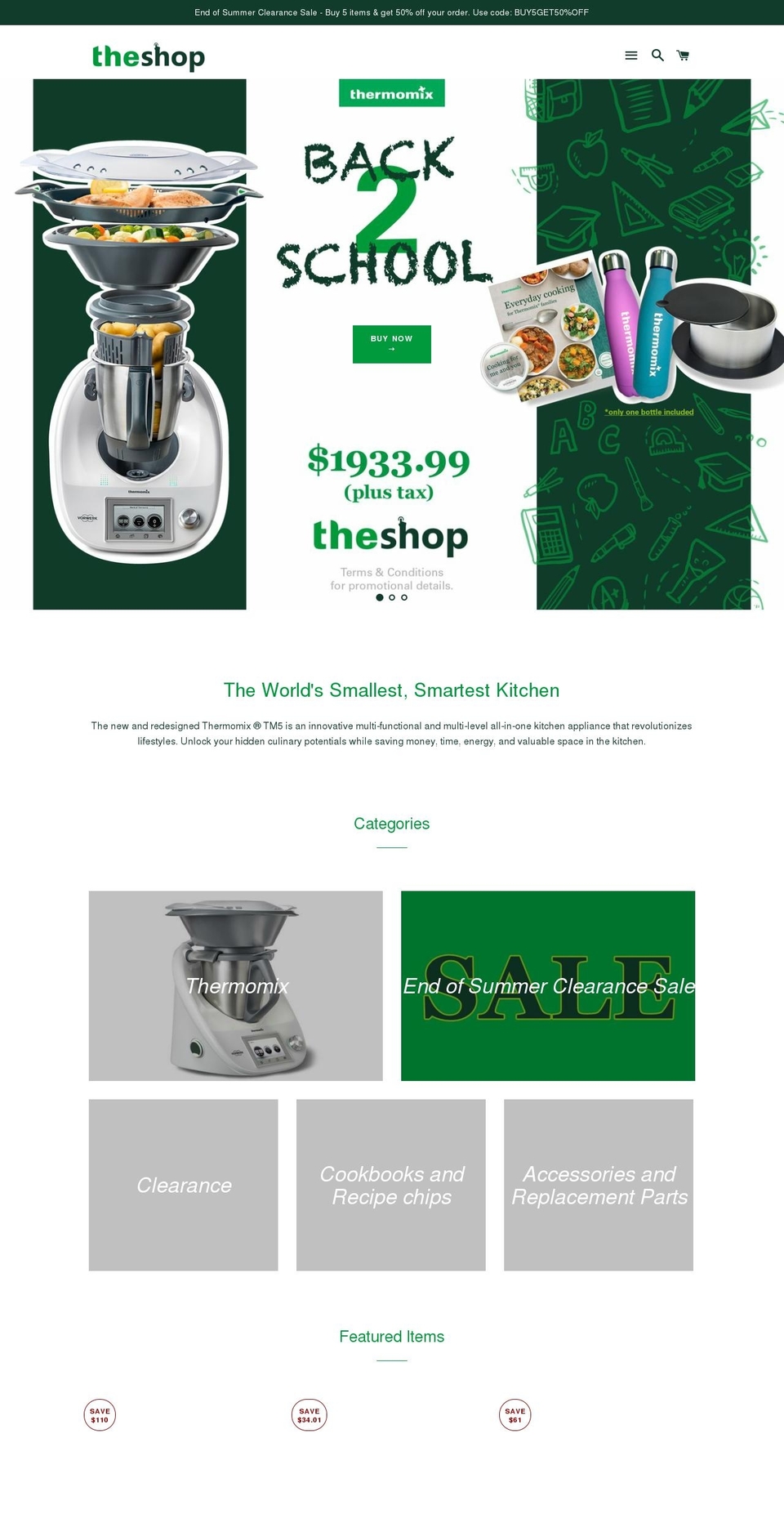 shopthermomix.com shopify website screenshot