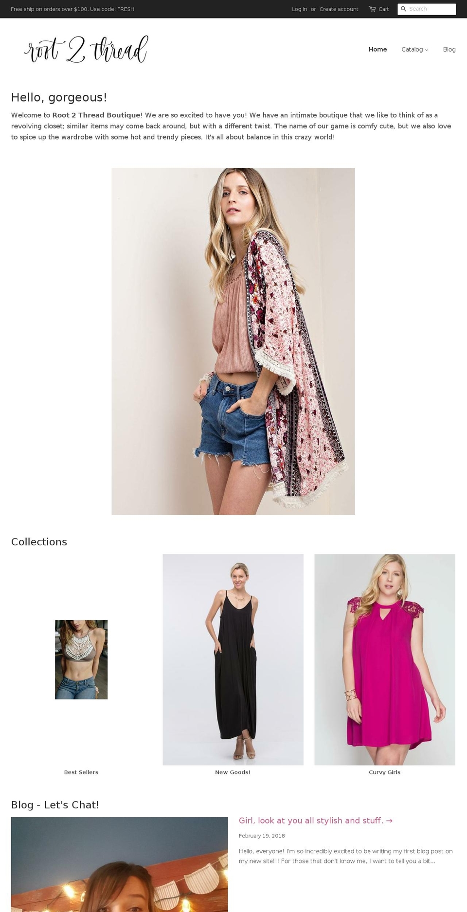 shoptheroot.com — Shopify storefront screenshot