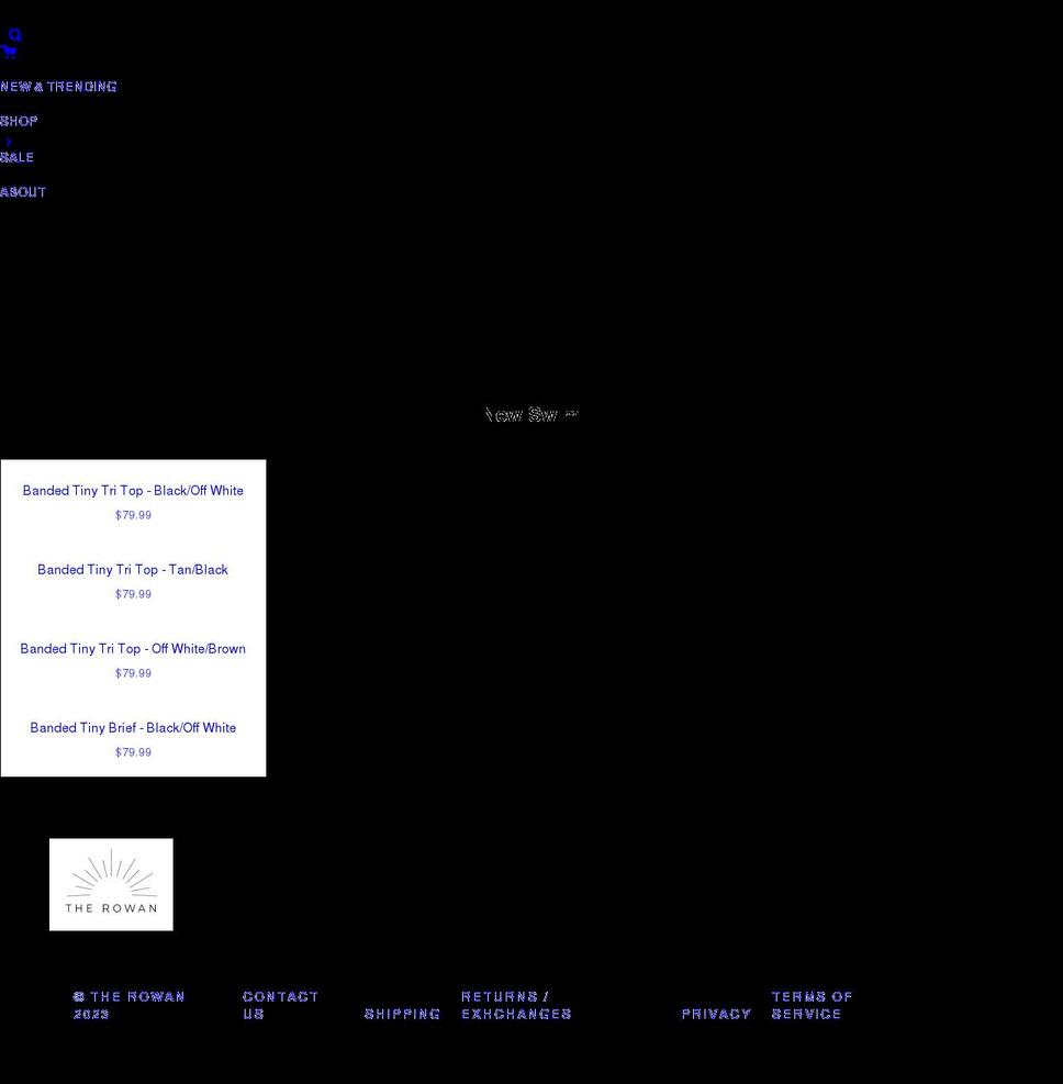 shoptherowan.com shopify website screenshot
