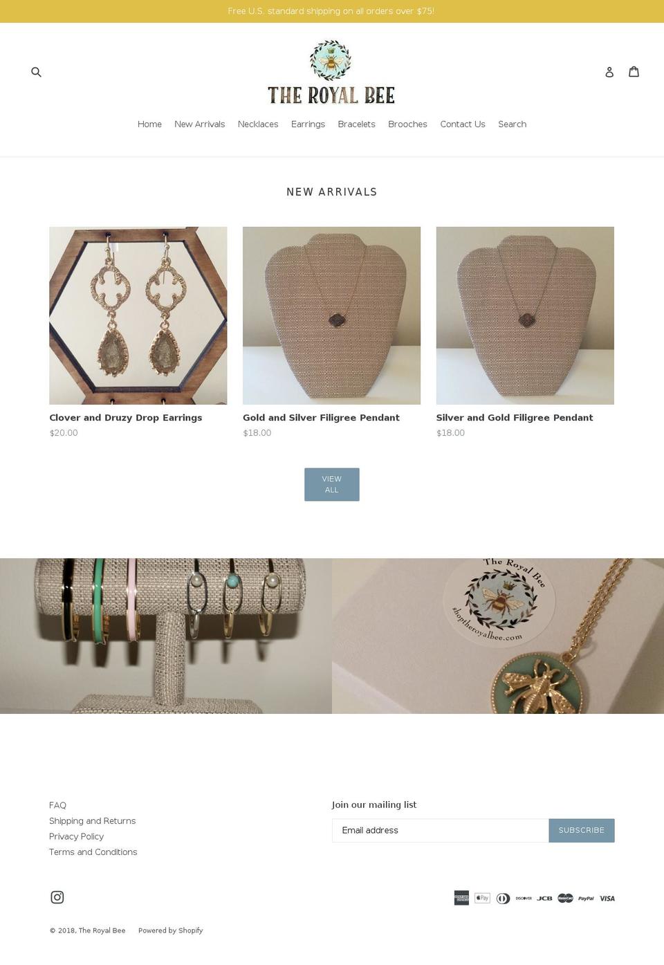 shoptheroyalbee.com shopify website screenshot