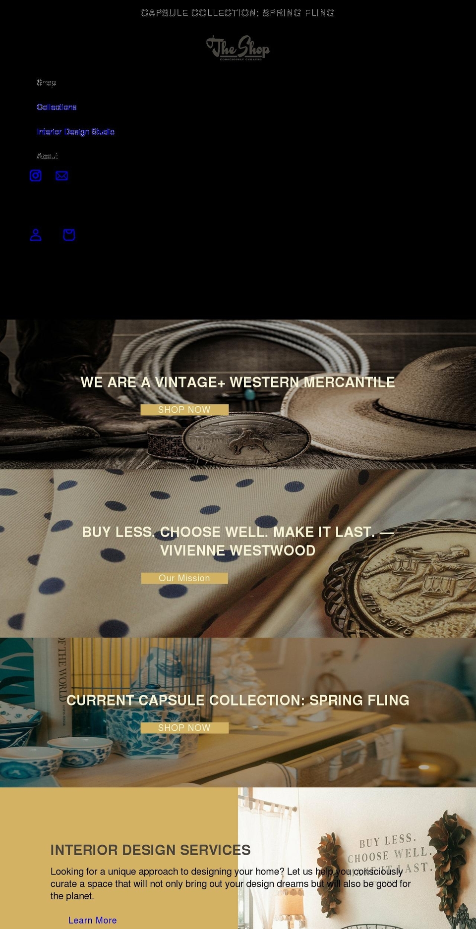 shoptheshop.com shopify website screenshot