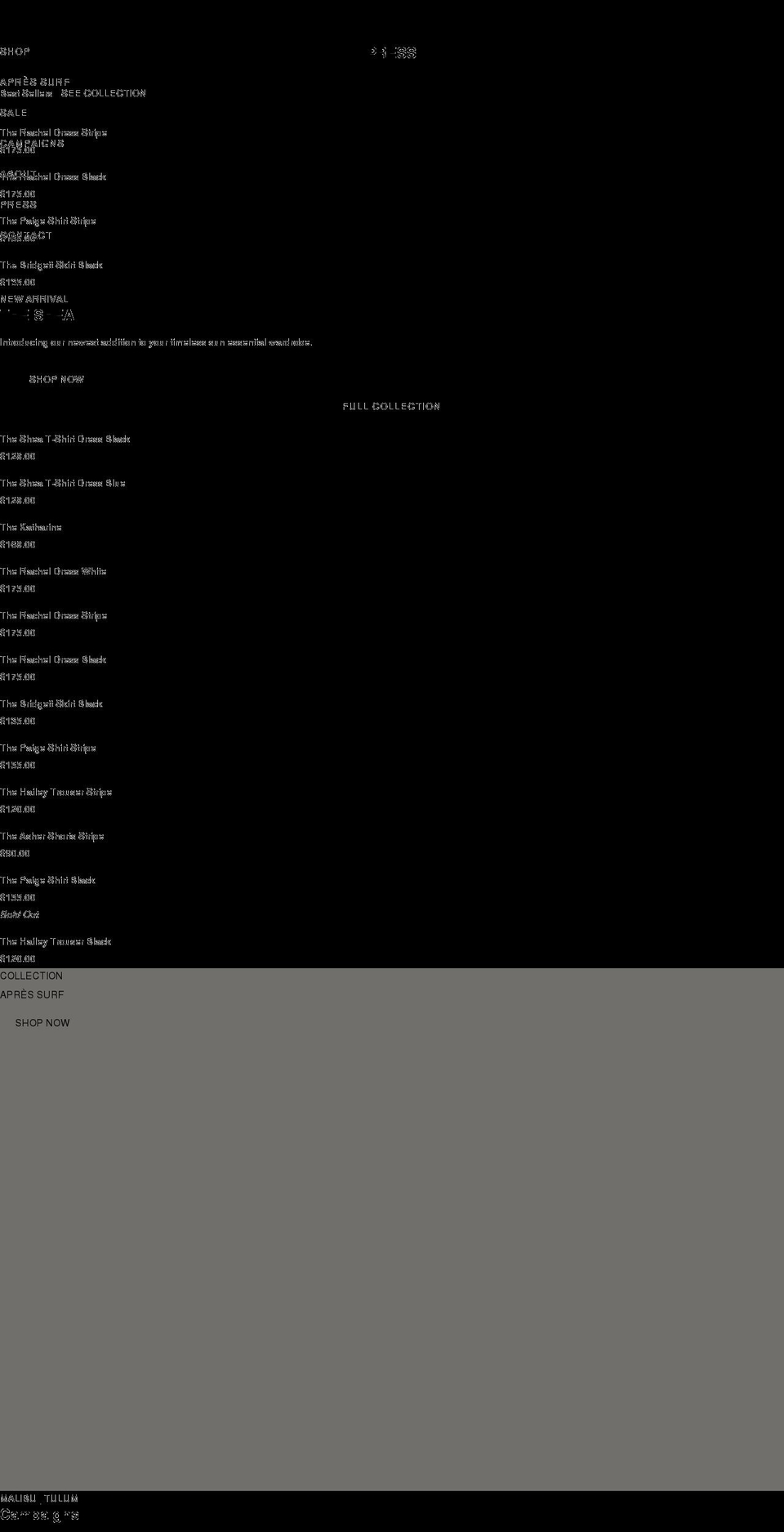 shoptheshoreline.com — Shopify storefront screenshot