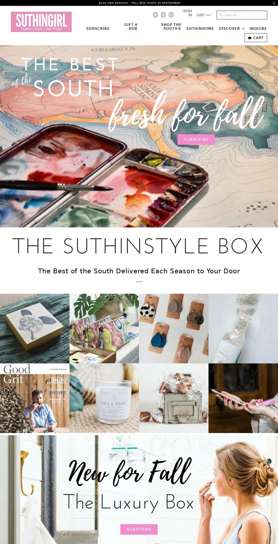 shopthesouth.com — Shopify storefront screenshot