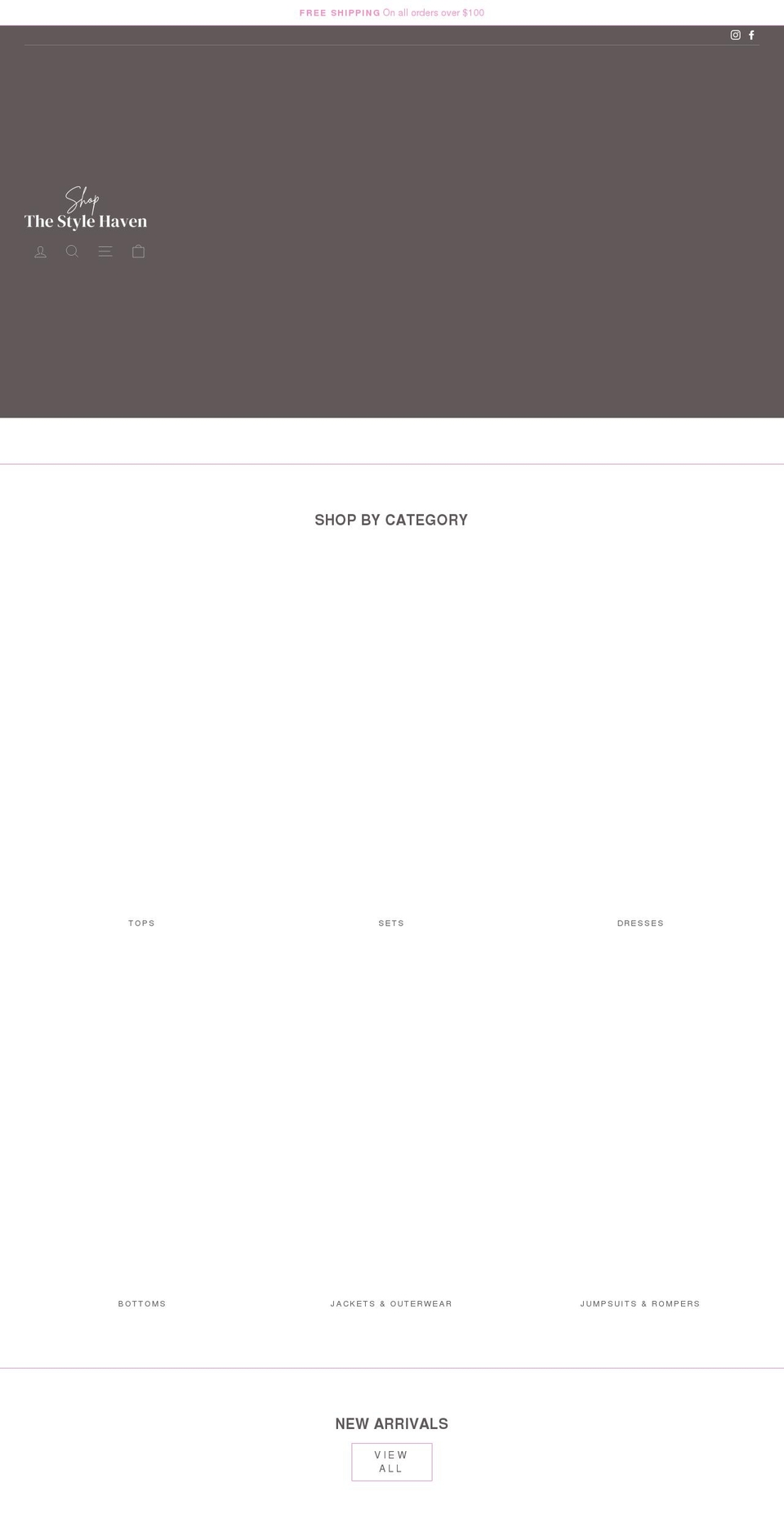 New i Shopify theme site example shopthestylehaven.com