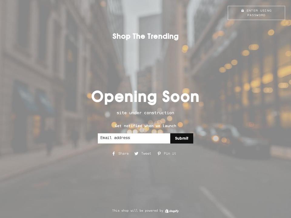 shopthetrending.com shopify website screenshot
