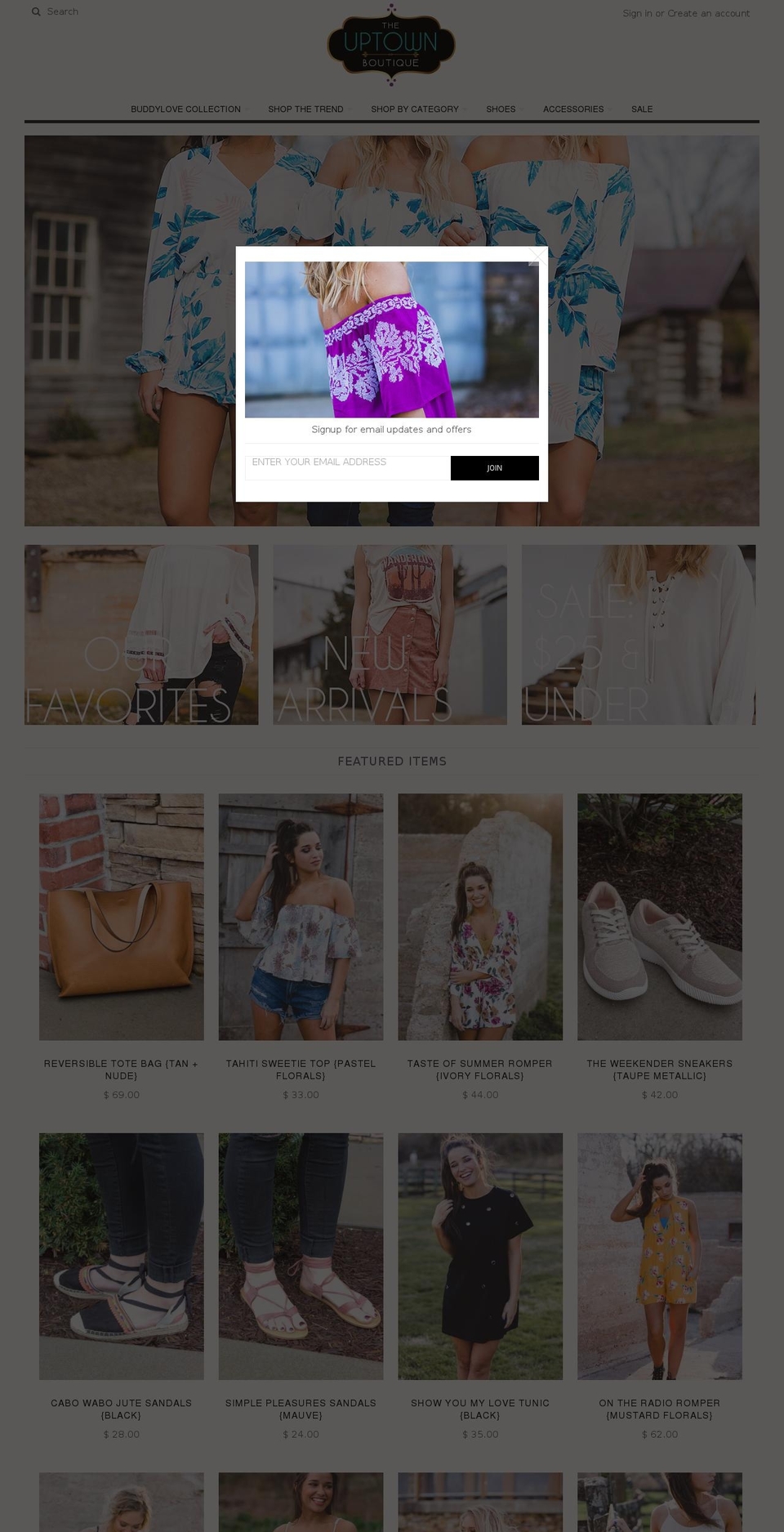 shoptheuptown.com shopify website screenshot