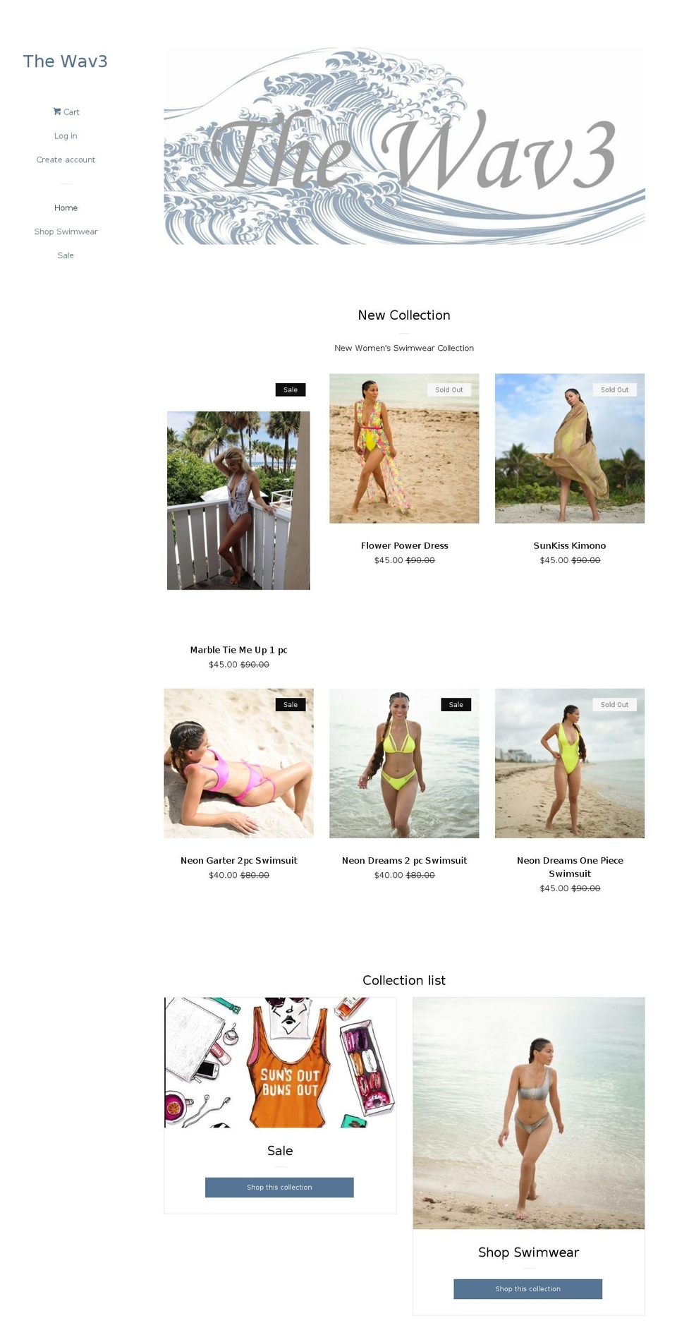 shopthewav3.com — Shopify storefront screenshot