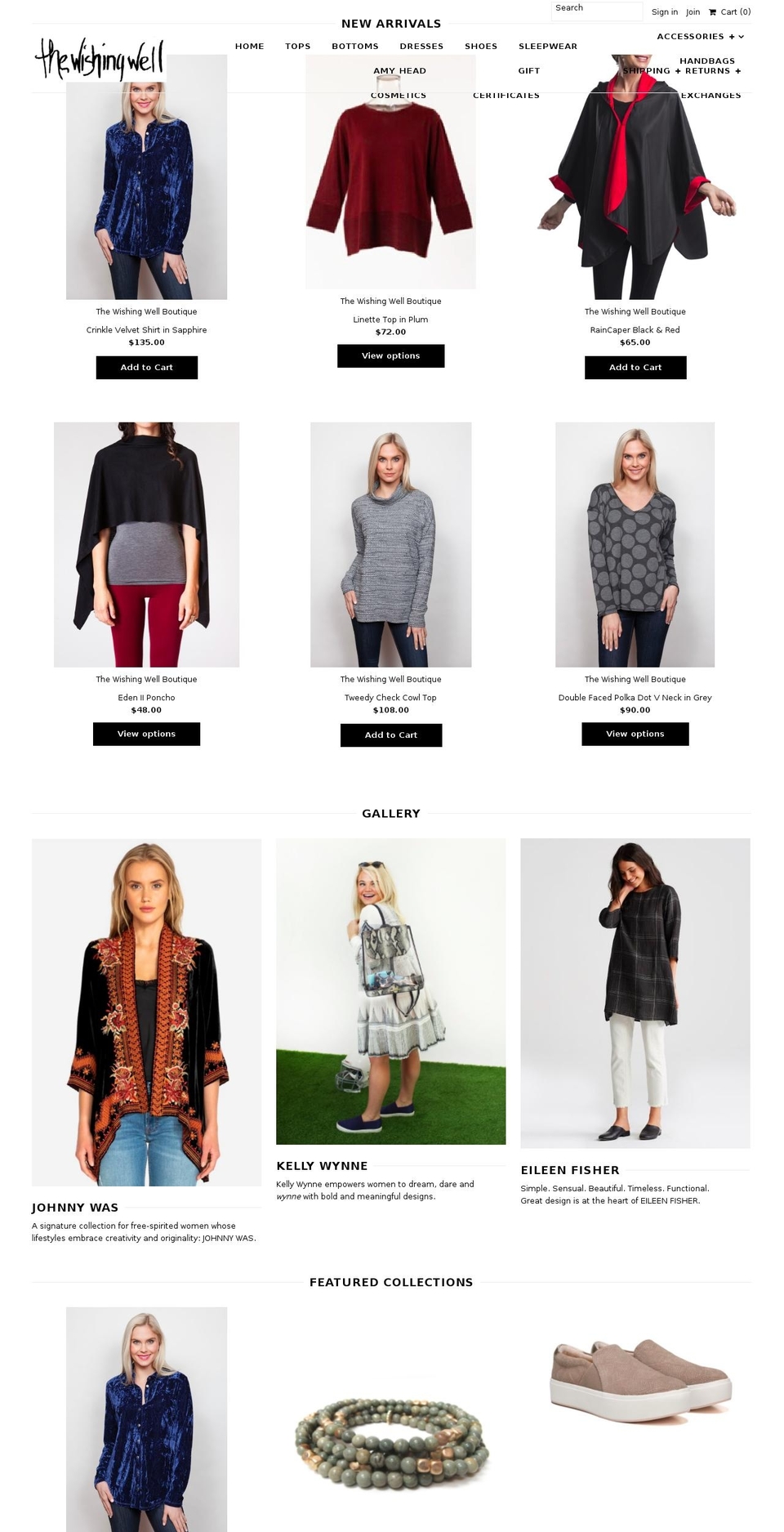 shopthewishingwell.com — Shopify storefront screenshot