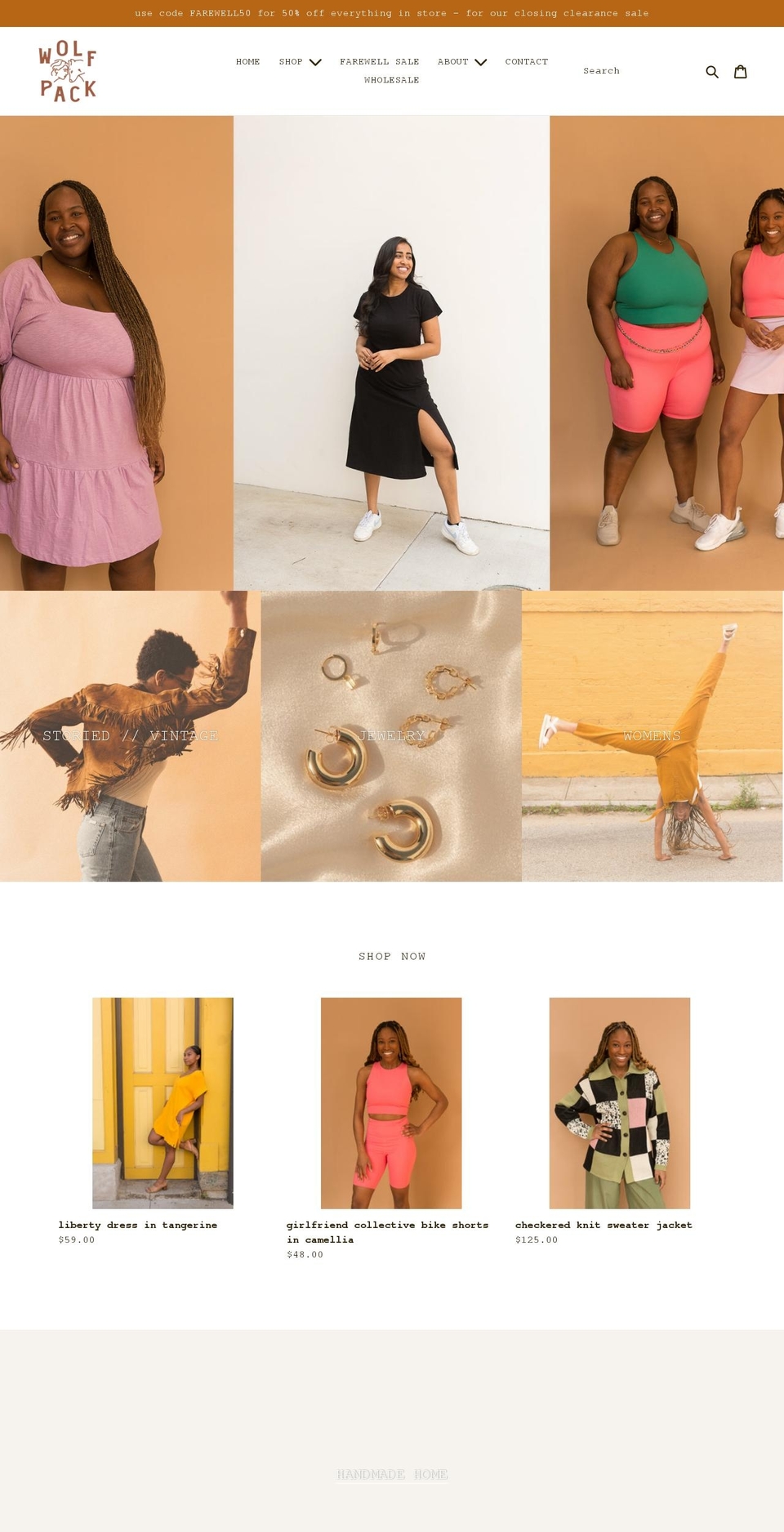 shopthewolfpack.com shopify website screenshot