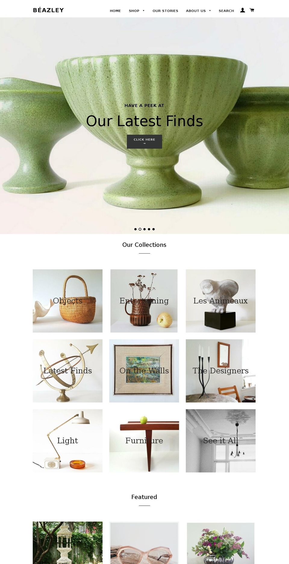 shopthisisbeazley.com shopify website screenshot