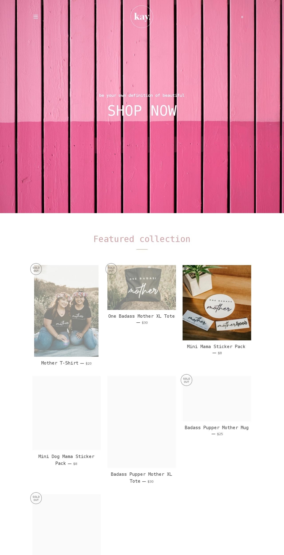 shopthisiskay.com shopify website screenshot