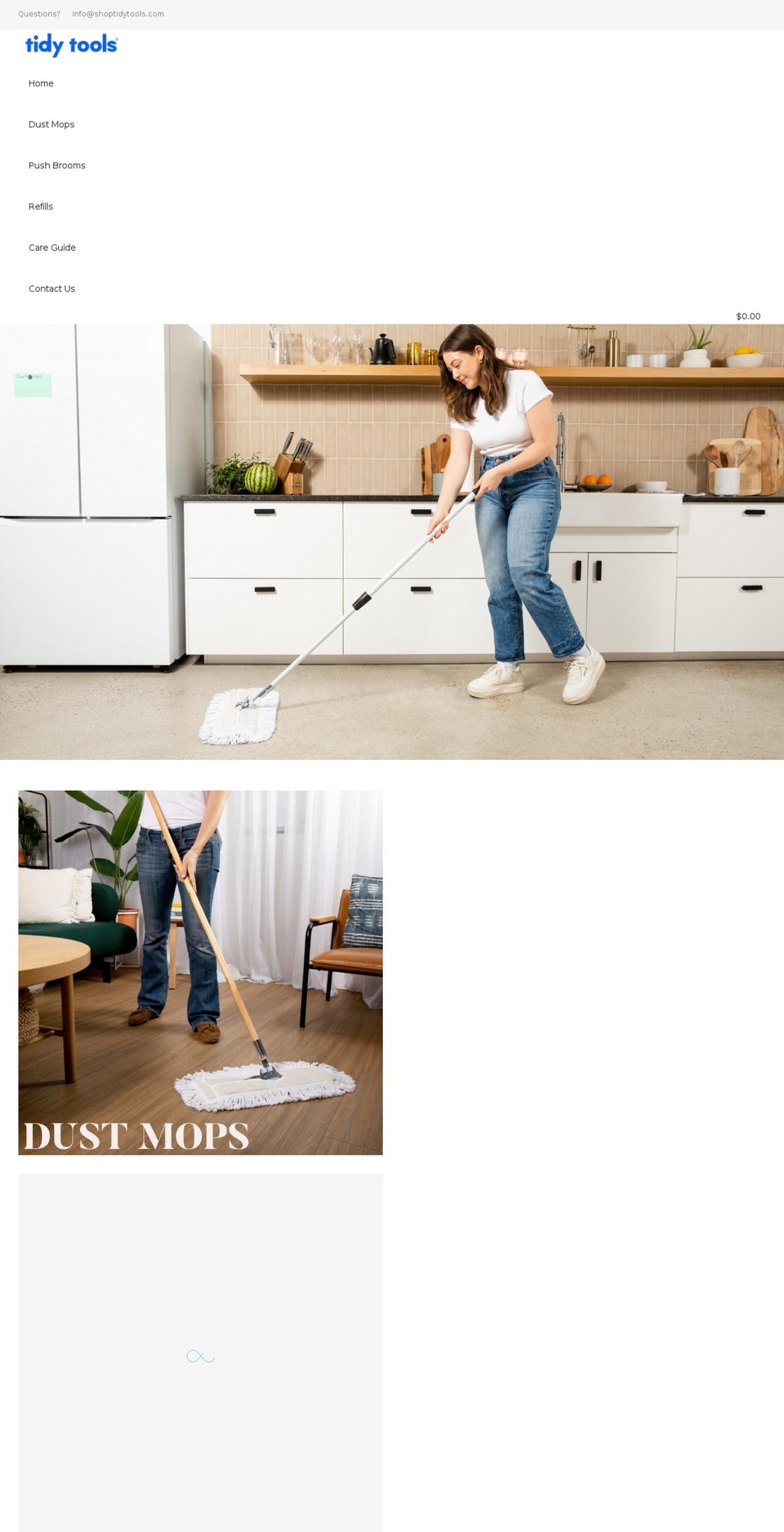 shoptidytools.com shopify website screenshot