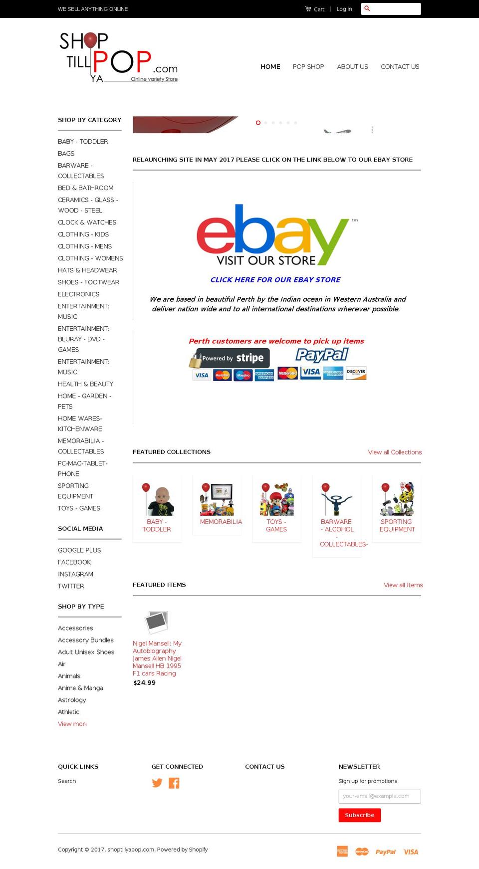 shoptillyapop.com shopify website screenshot