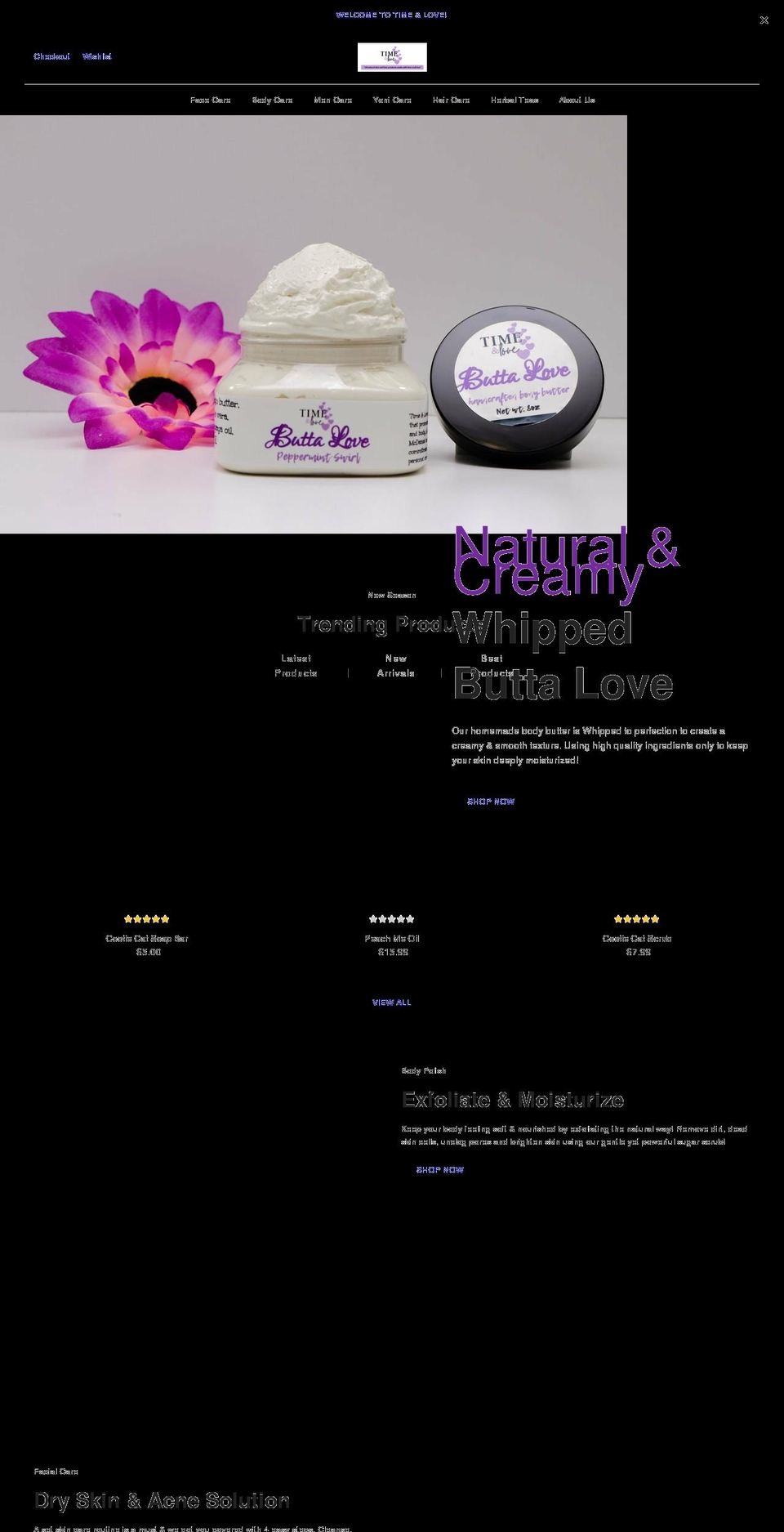 shoptimeandlove.com shopify website screenshot