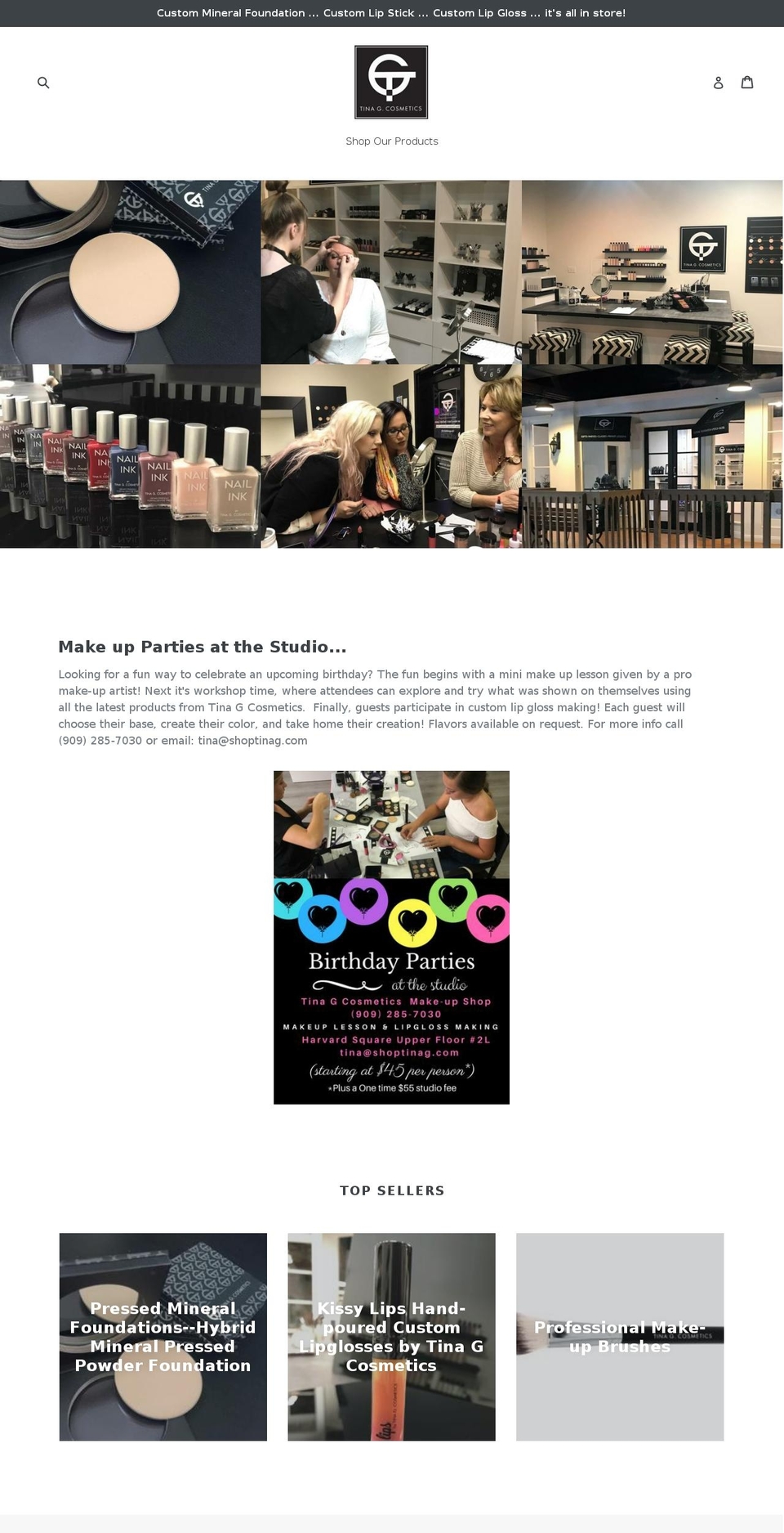 shoptinag.com — Shopify storefront screenshot
