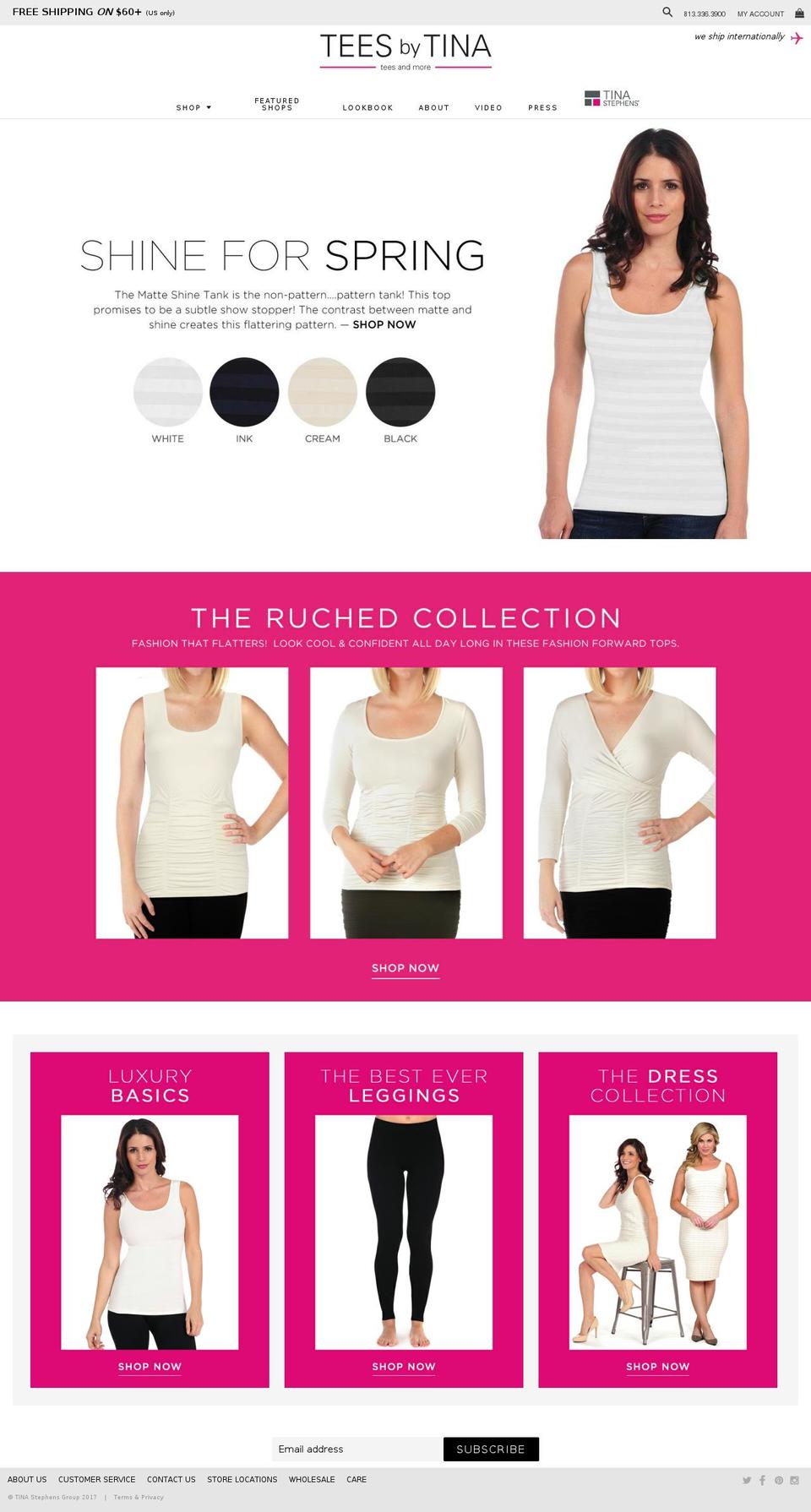 shoptinastevens.com shopify website screenshot