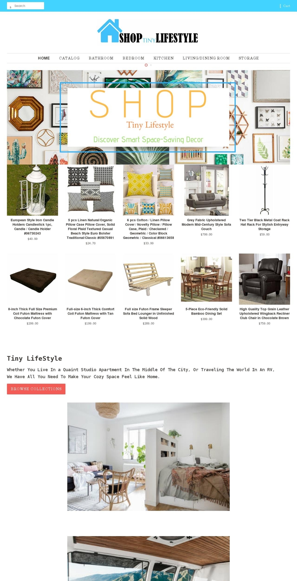 shoptinylifestyle.com shopify website screenshot