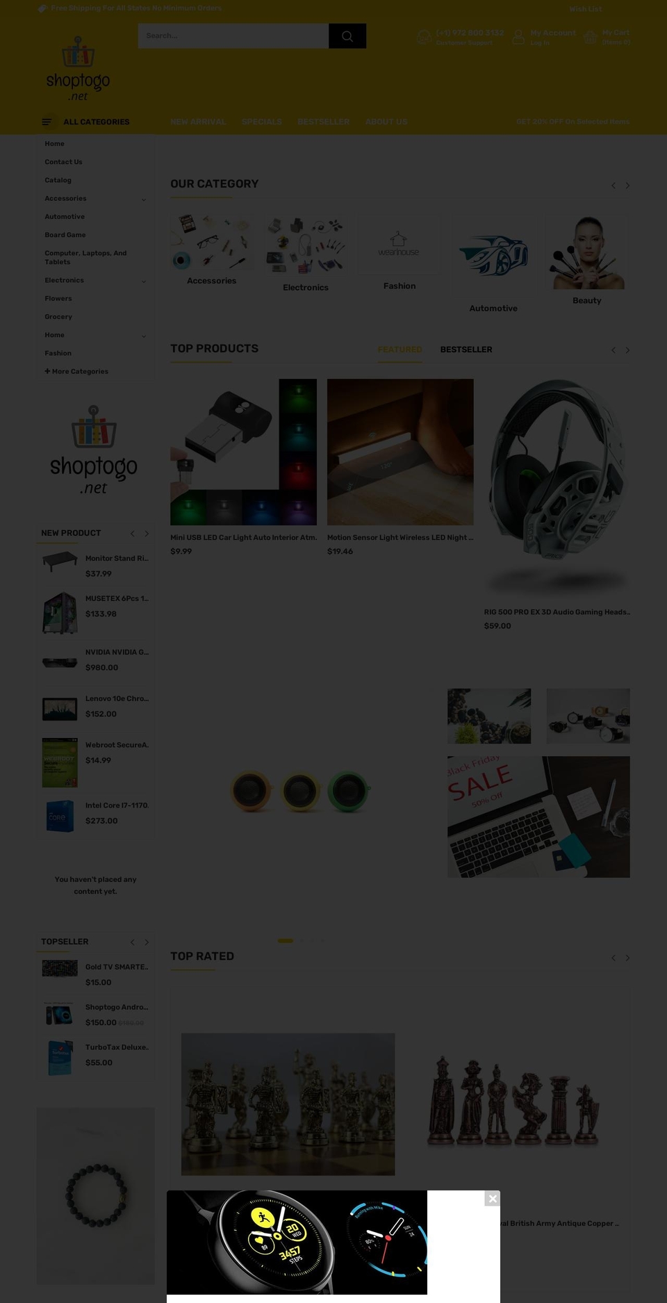shoptogo.net shopify website screenshot