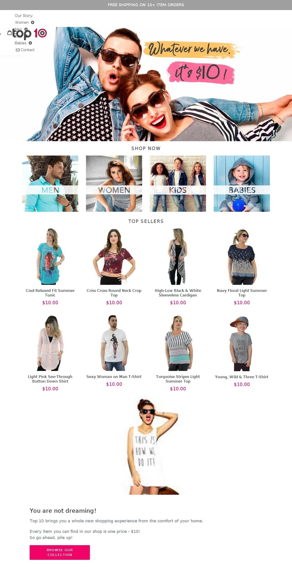 shoptop10.com — Shopify storefront screenshot