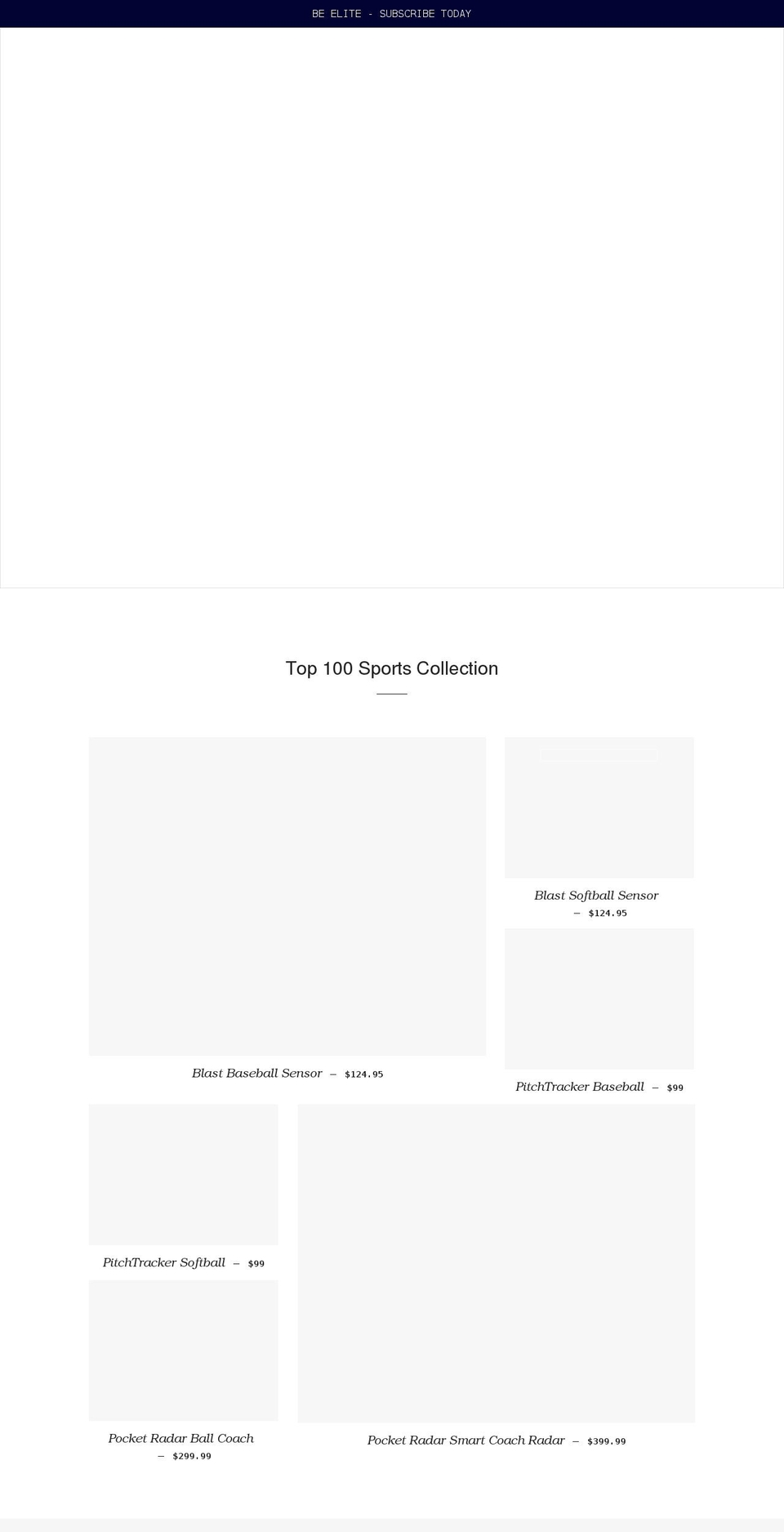 shoptop100sports.com shopify website screenshot