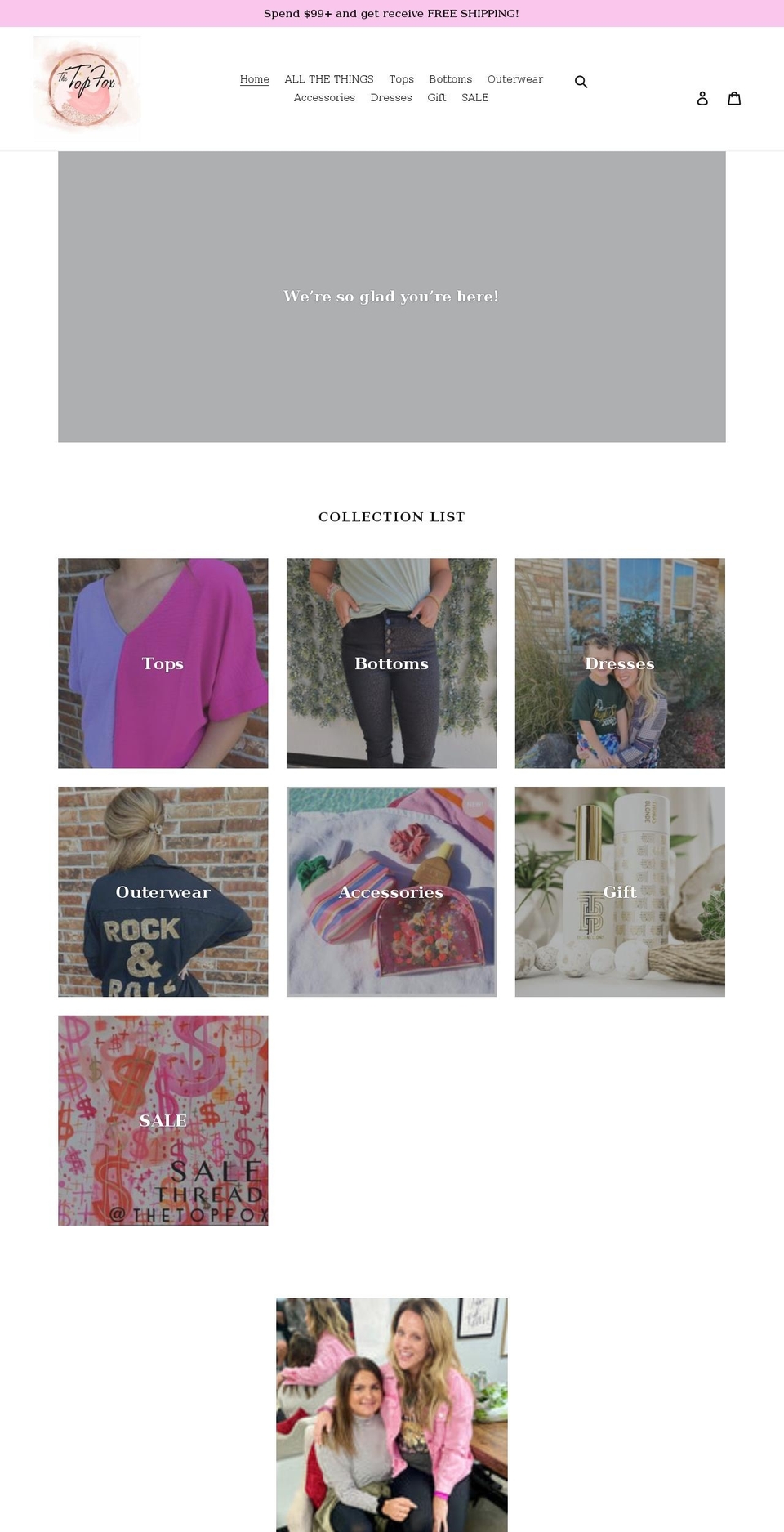 shoptopfox.com shopify website screenshot