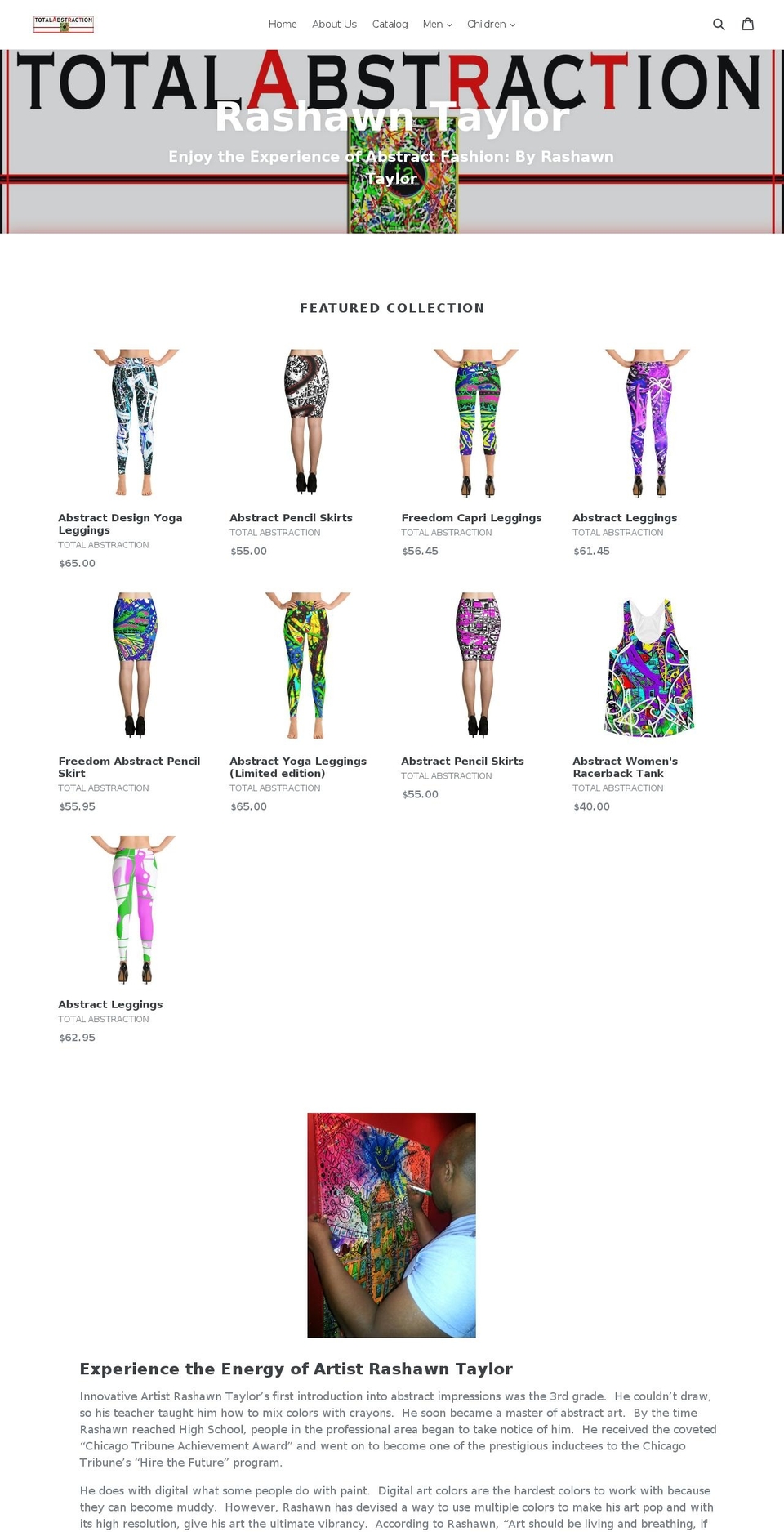 shoptotalabstraction.com — Shopify storefront screenshot