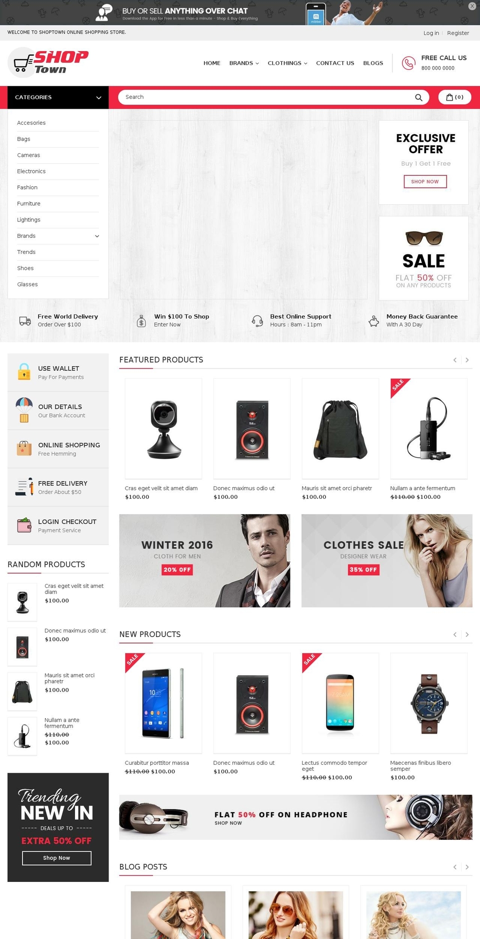 shoptown-installer Shopify theme site example shoptown-demo.myshopify.com