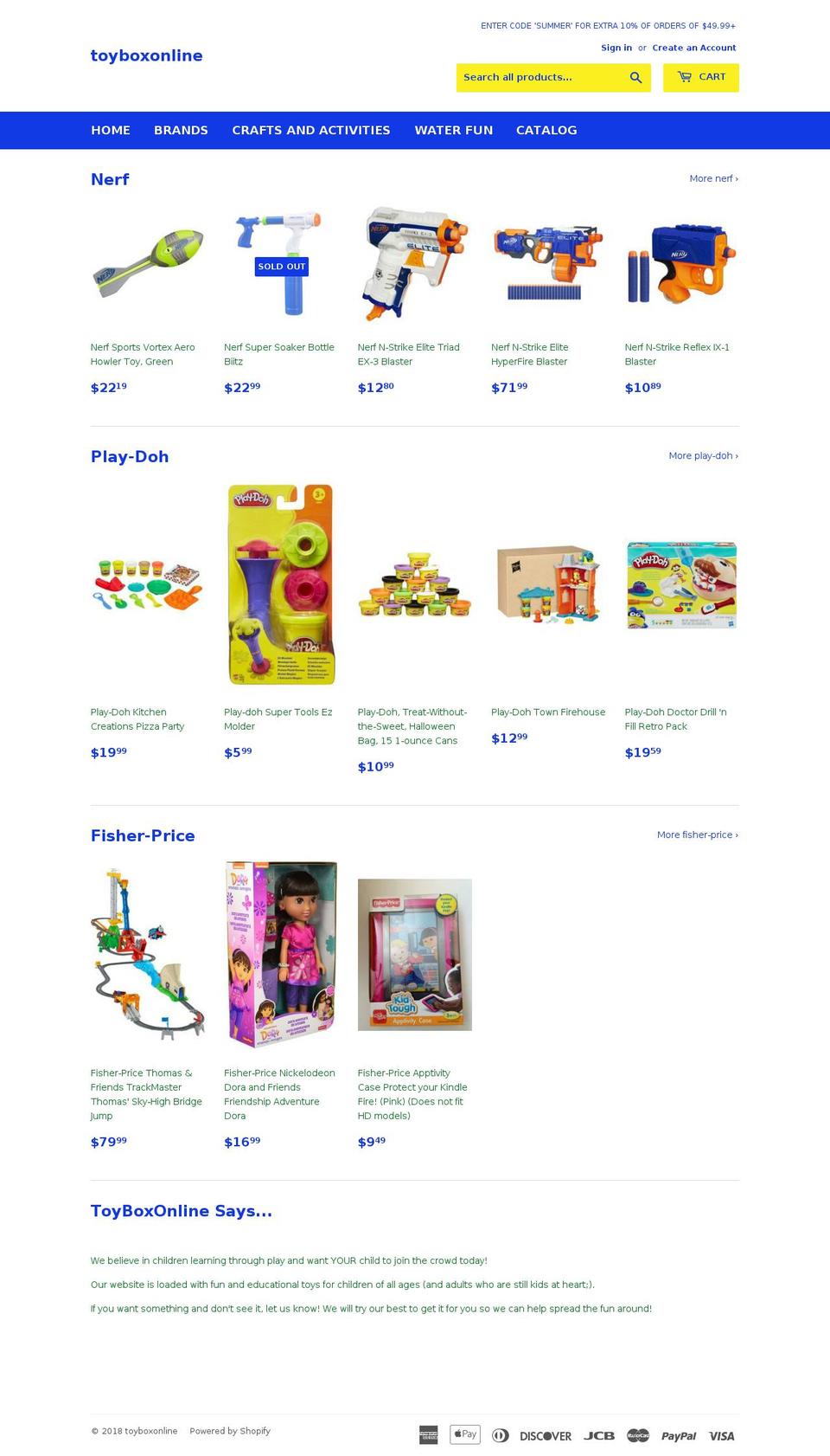 shoptoyboxonline.com — Shopify storefront screenshot