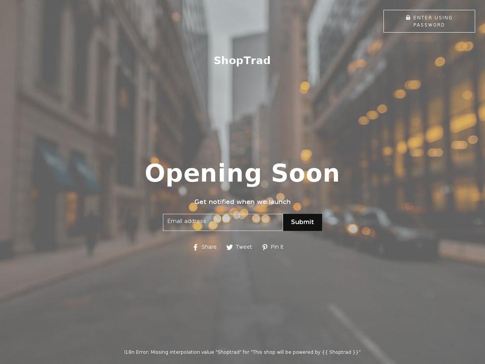 shoptrad.com — Shopify storefront screenshot