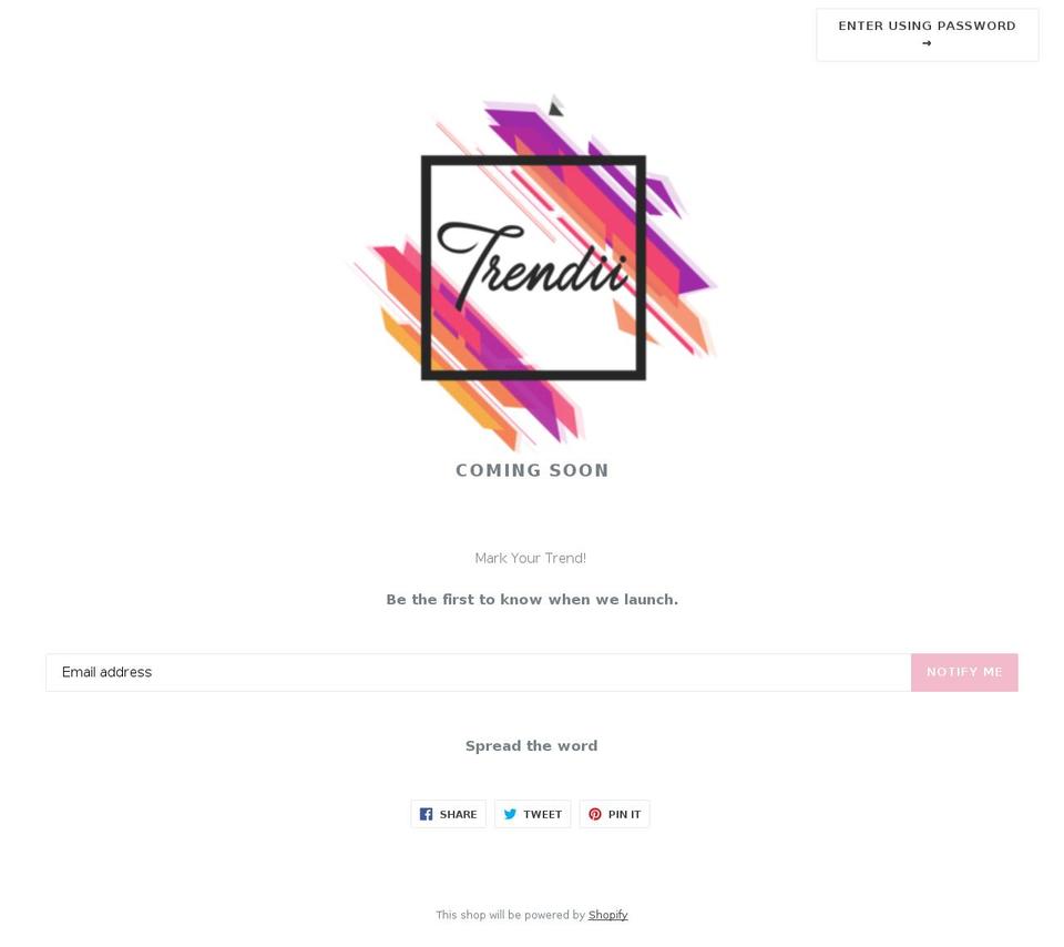 shoptrendii.com — Shopify storefront screenshot