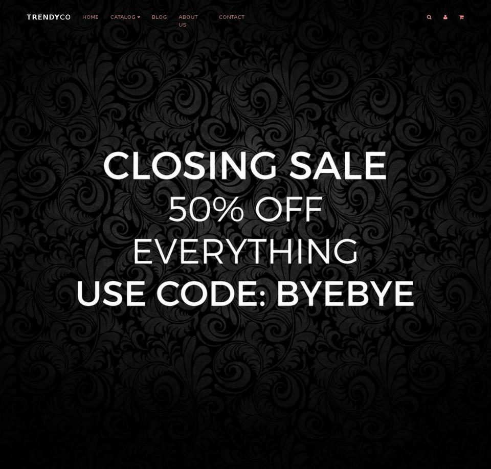 shoptrendyco.com shopify website screenshot