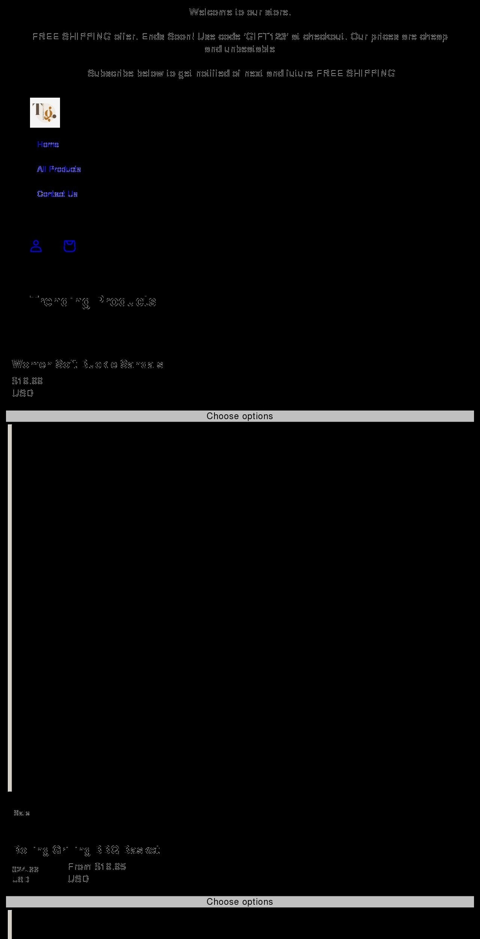 shoptrendygift.com shopify website screenshot