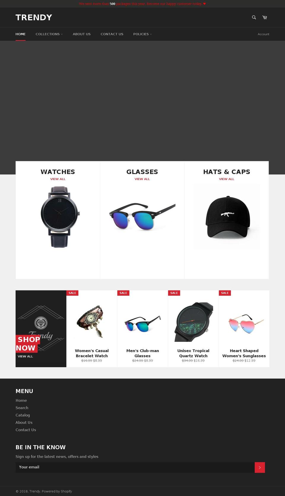 shoptrendyonline.com — Shopify storefront screenshot