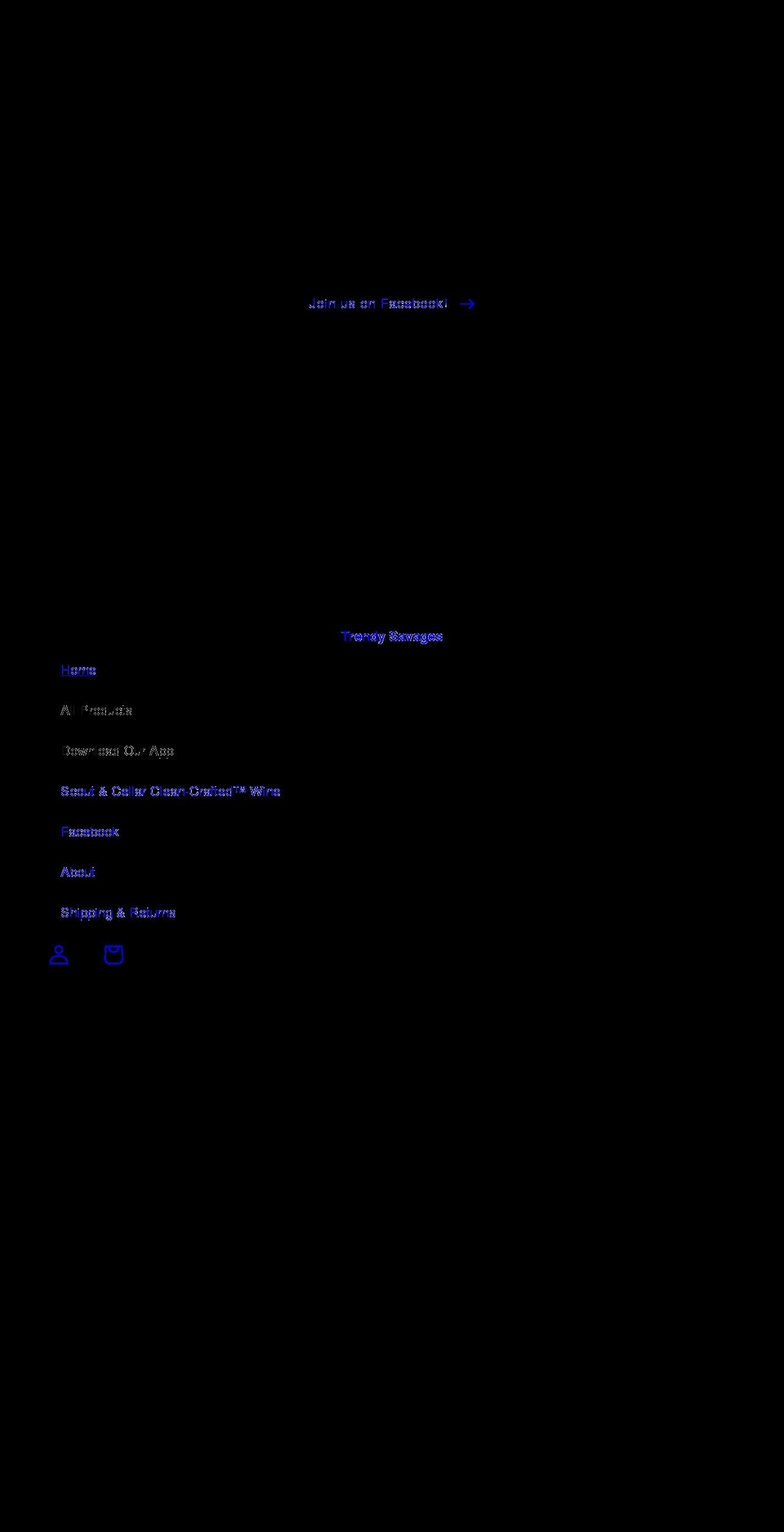 shoptrendysavages.com shopify website screenshot