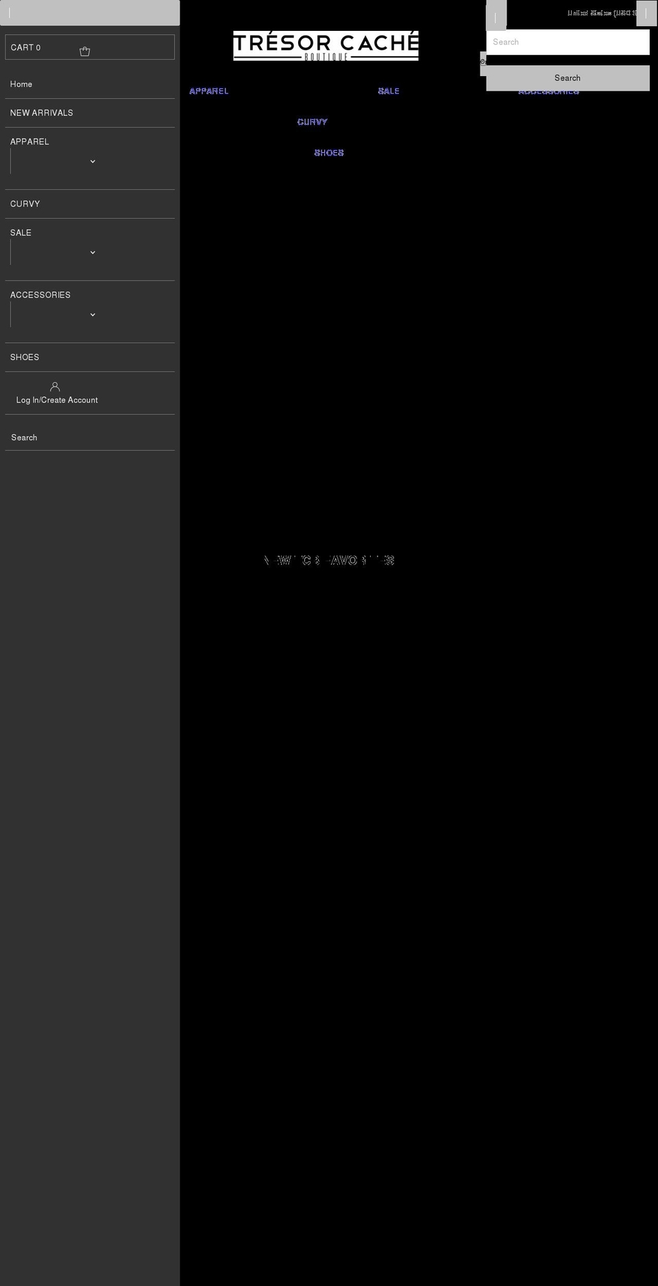 shoptresorcacheboutique.com — Shopify storefront screenshot