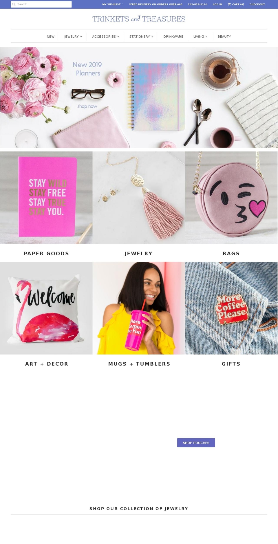 May 2018 Shopify theme site example shoptrinkets.com