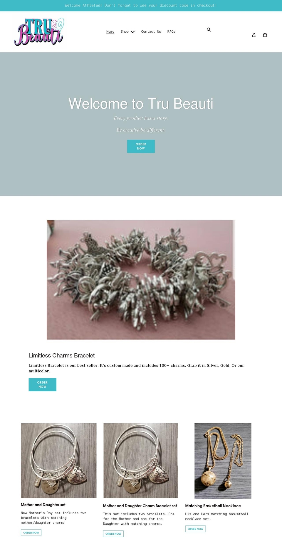 shoptrubeauti.com shopify website screenshot