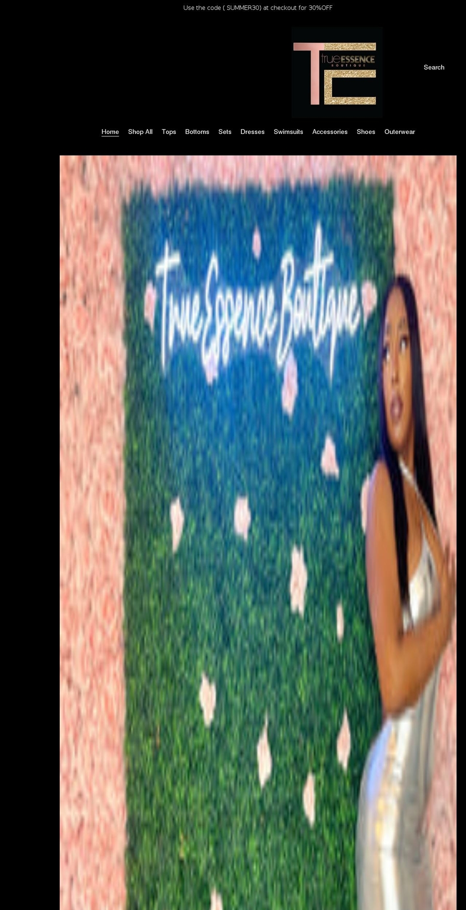 shoptrueessencebouti.com shopify website screenshot