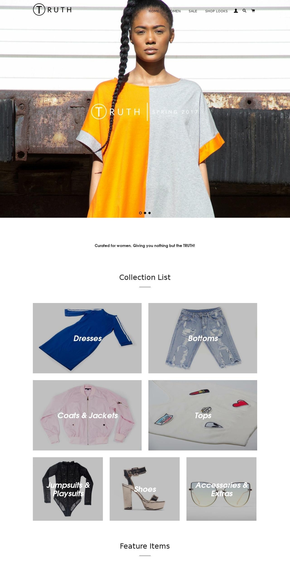 shoptruthonline.com shopify website screenshot