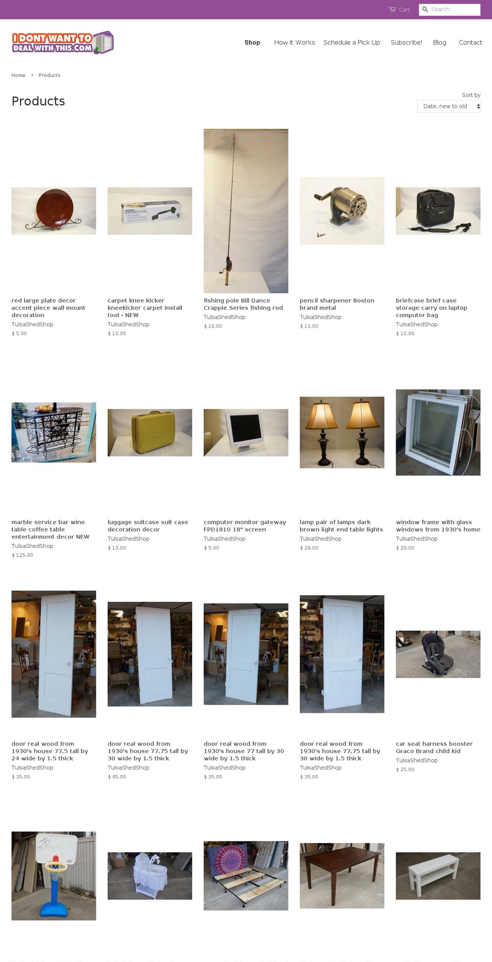 shoptulsaresale.com shopify website screenshot