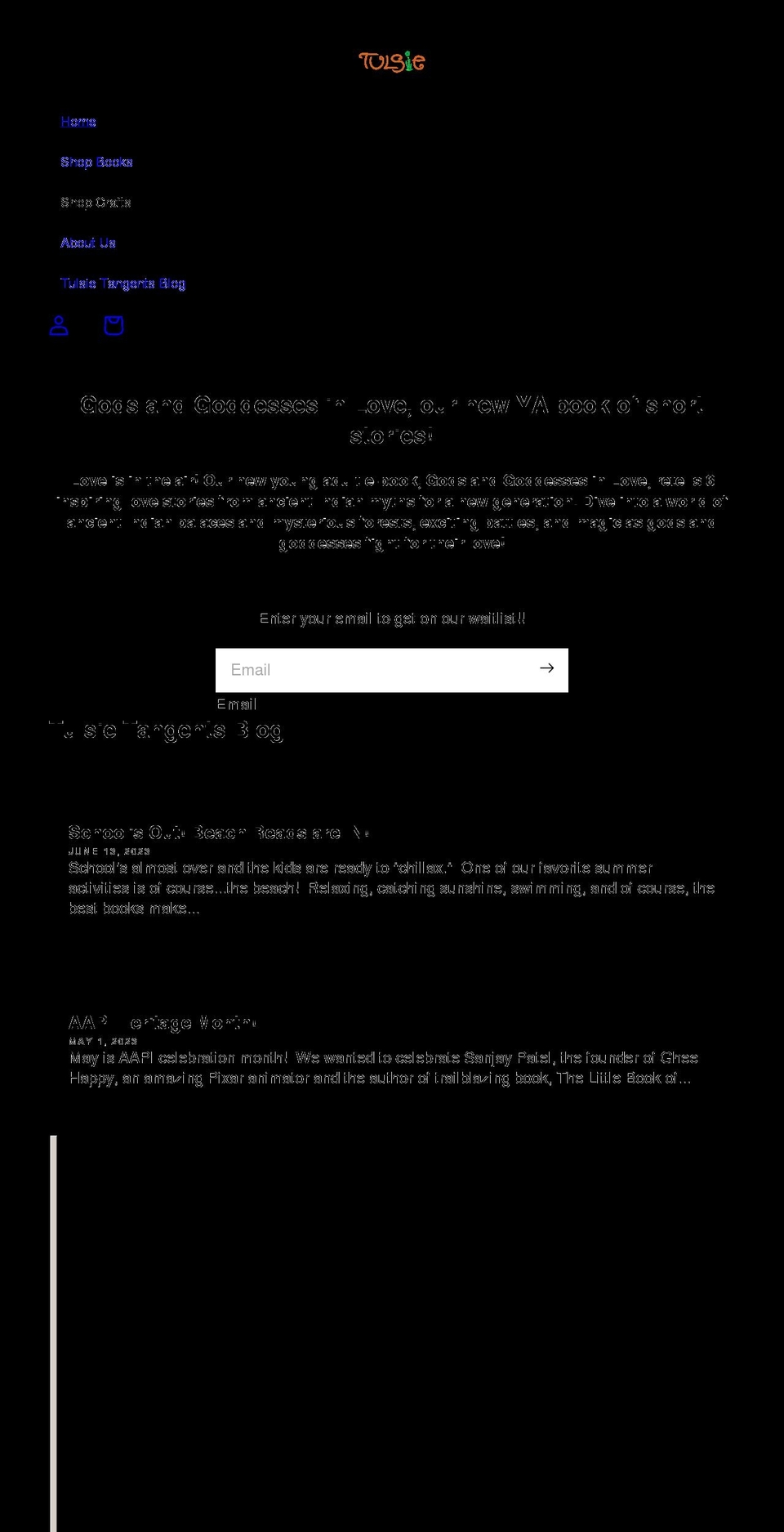 shoptulsie.com shopify website screenshot