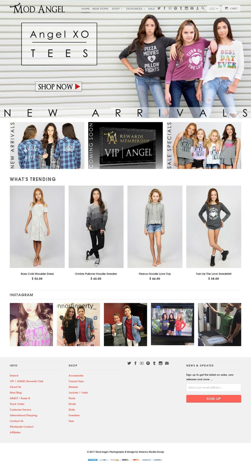 shoptweenangel.com shopify website screenshot