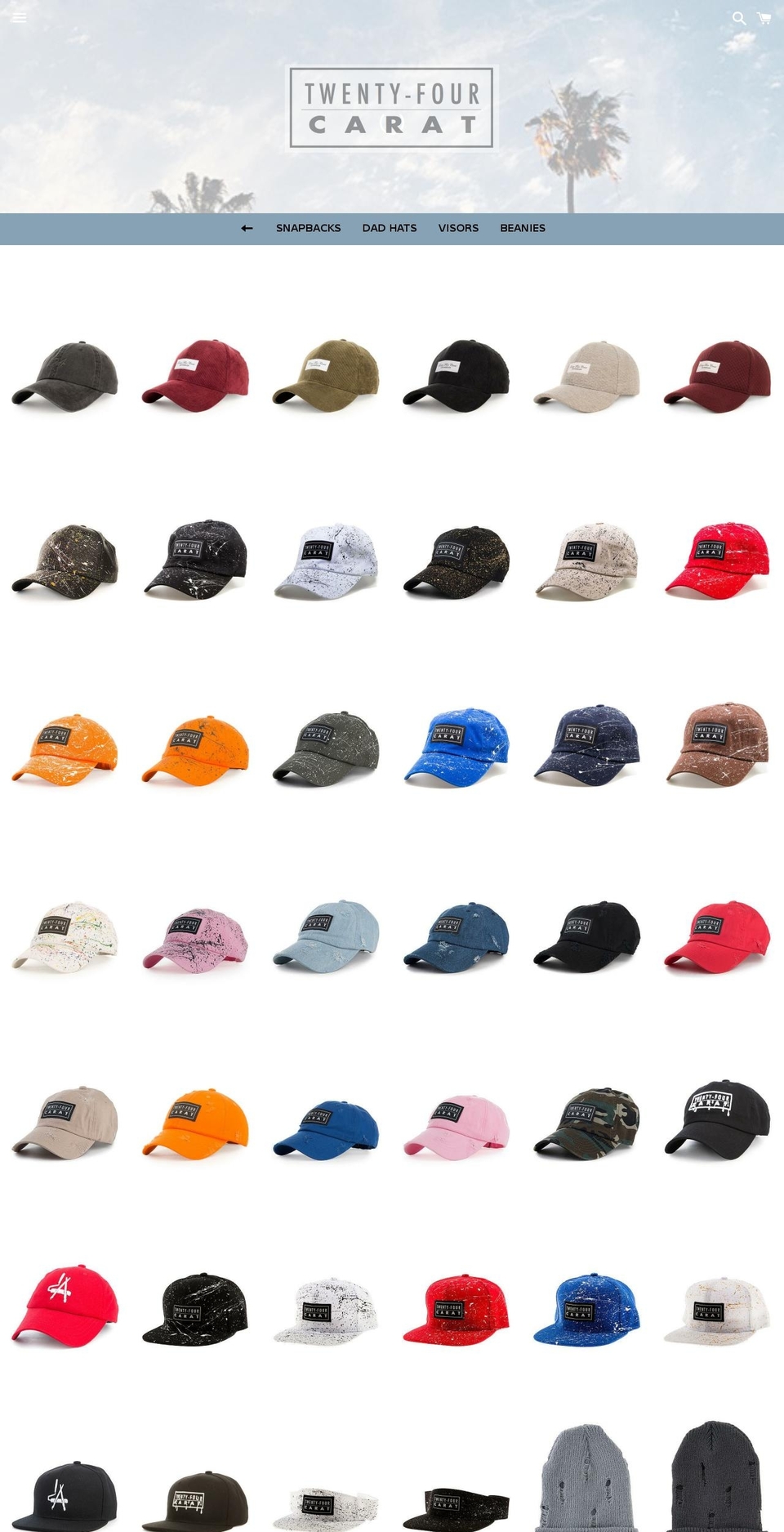 shoptwentyfourcarat.com shopify website screenshot