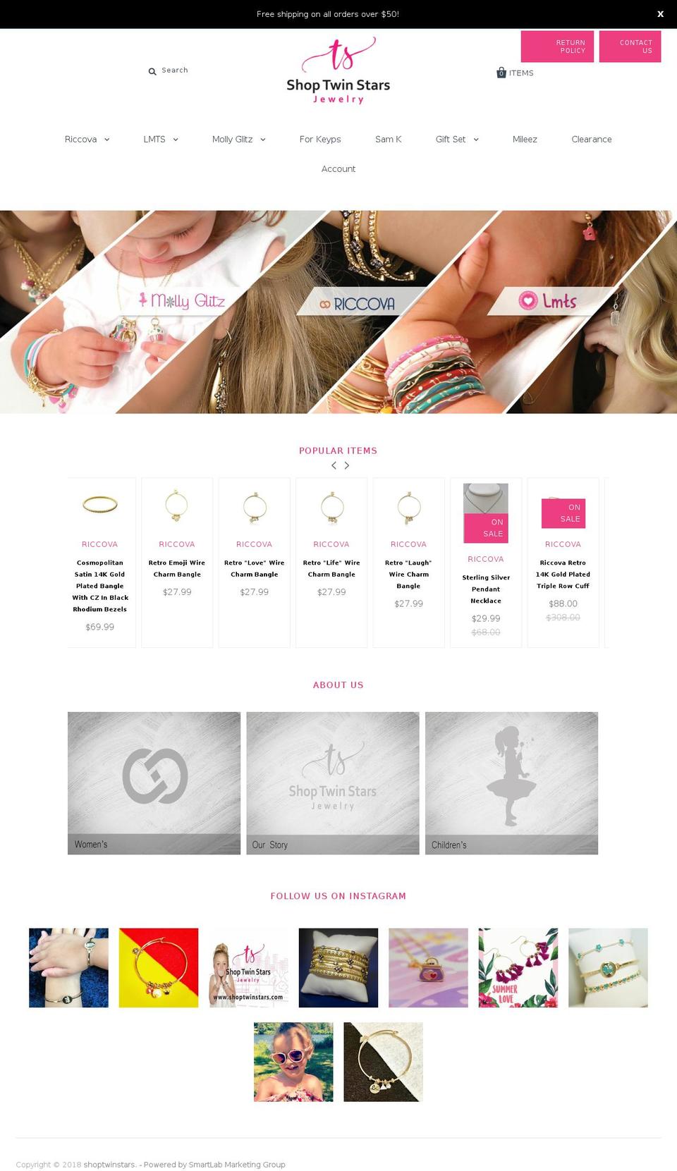 shoptwinstars.com — Shopify storefront screenshot