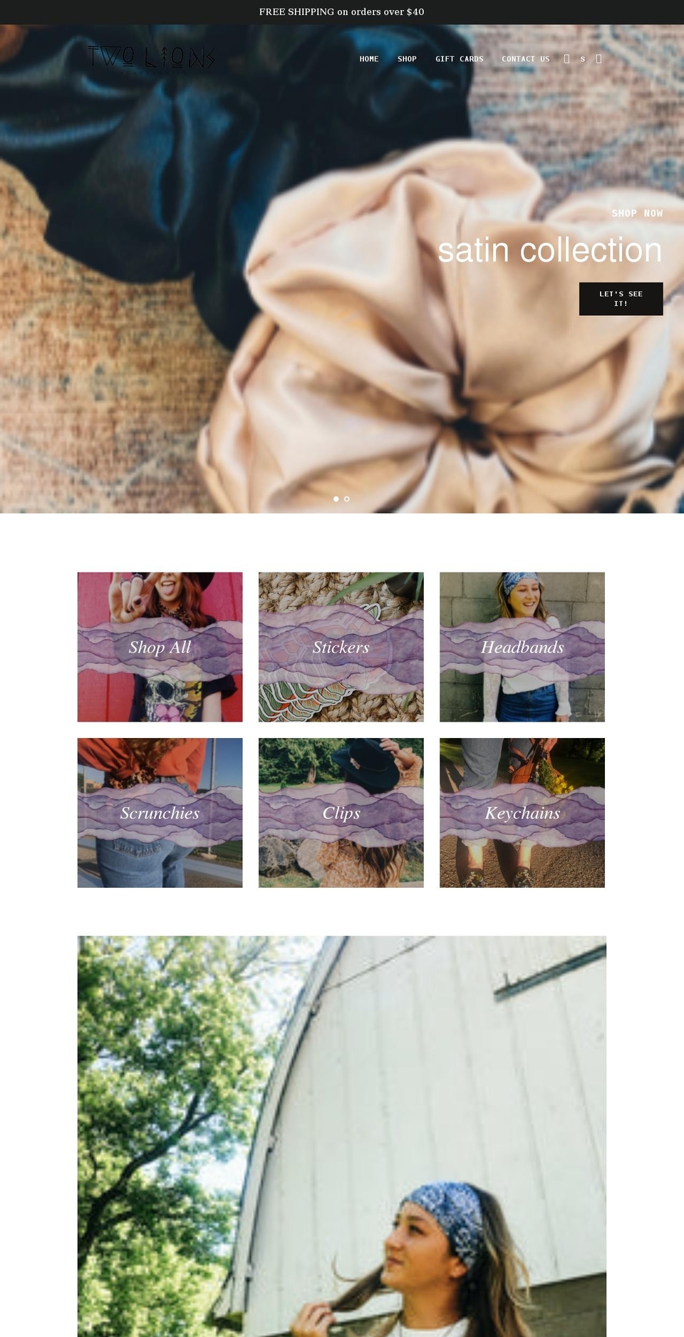 shoptwolions.com shopify website screenshot
