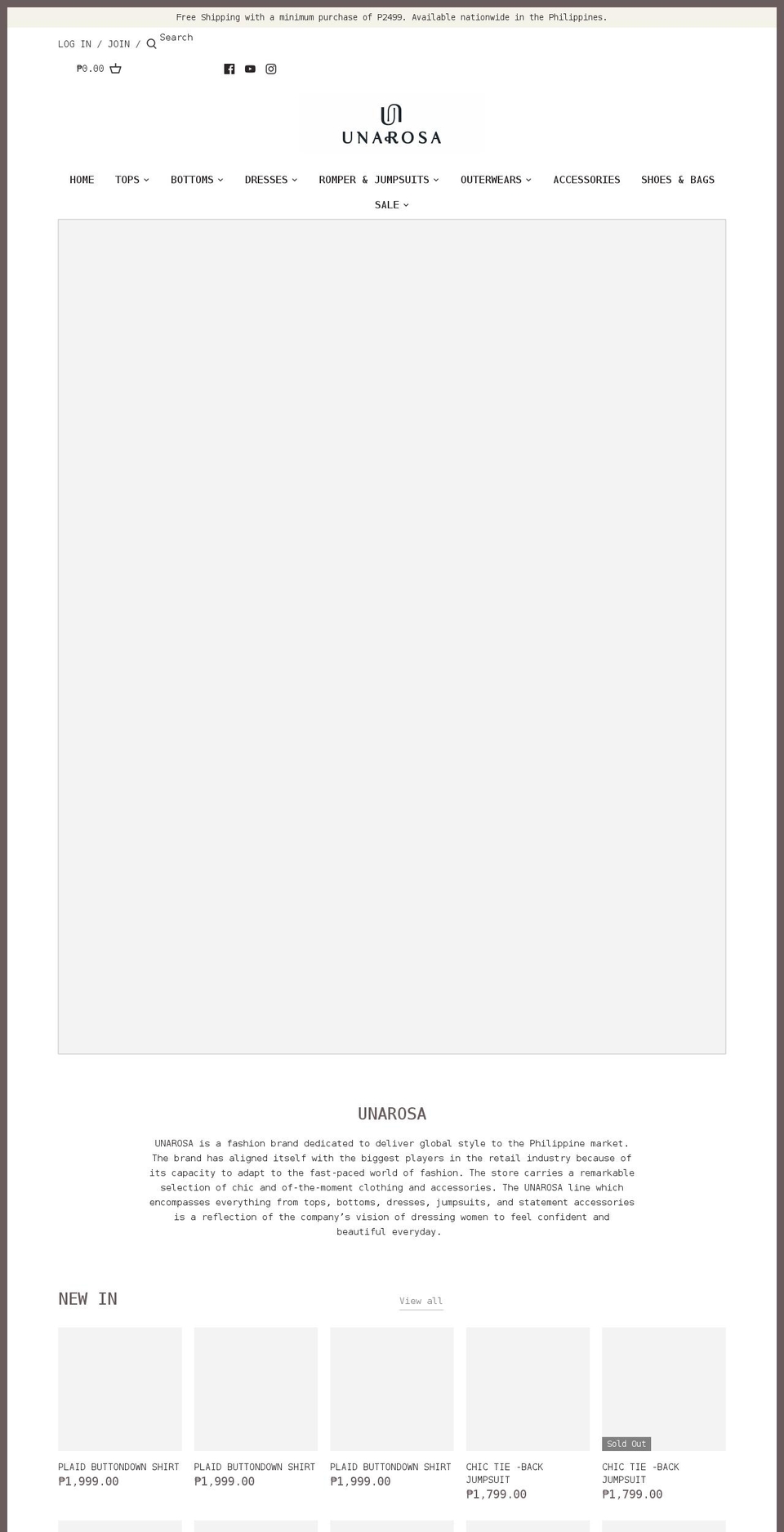 shopunarosa.com — Shopify storefront screenshot