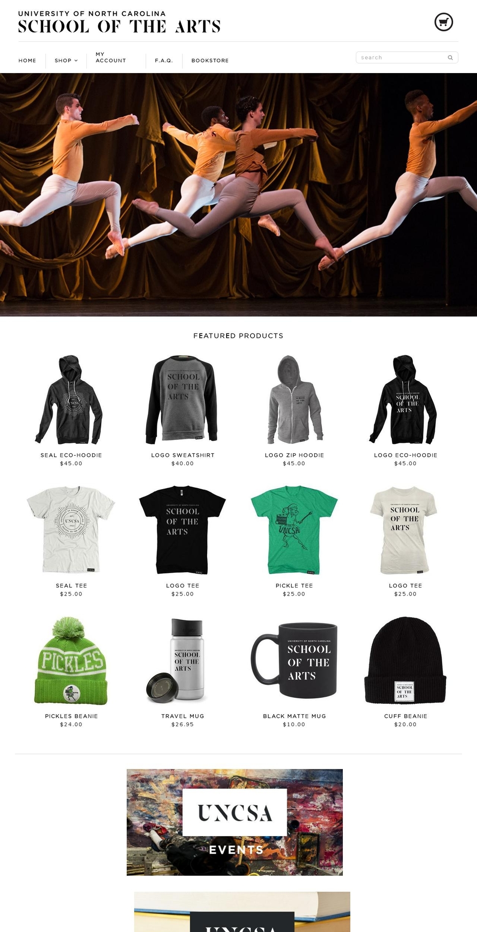 shopuncsa.com shopify website screenshot