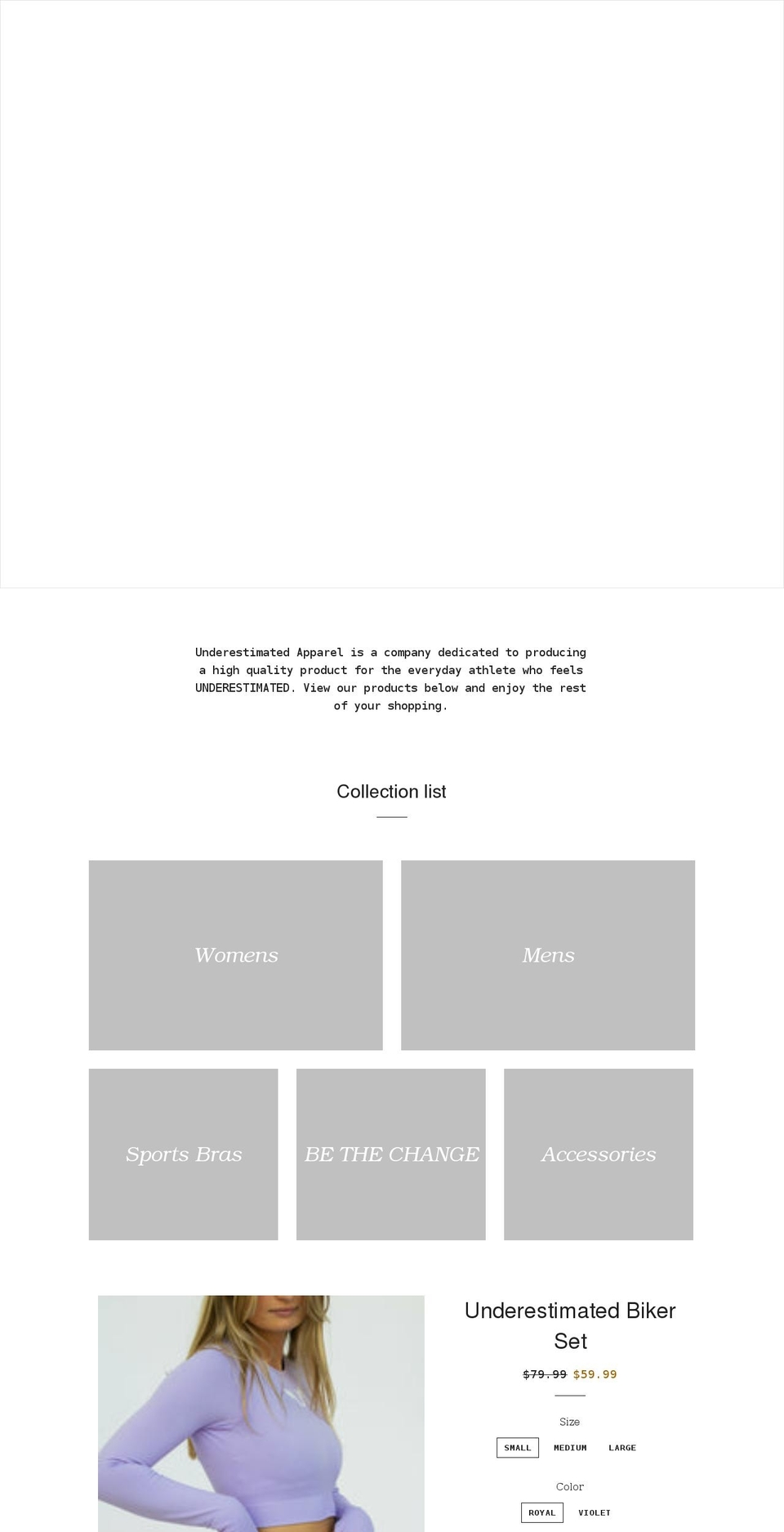 shopunderestimated.com — Shopify storefront screenshot