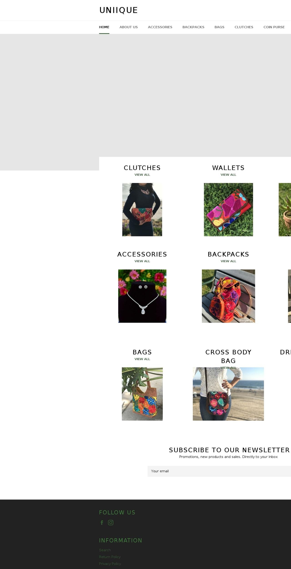 shopuniique.com — Shopify storefront screenshot