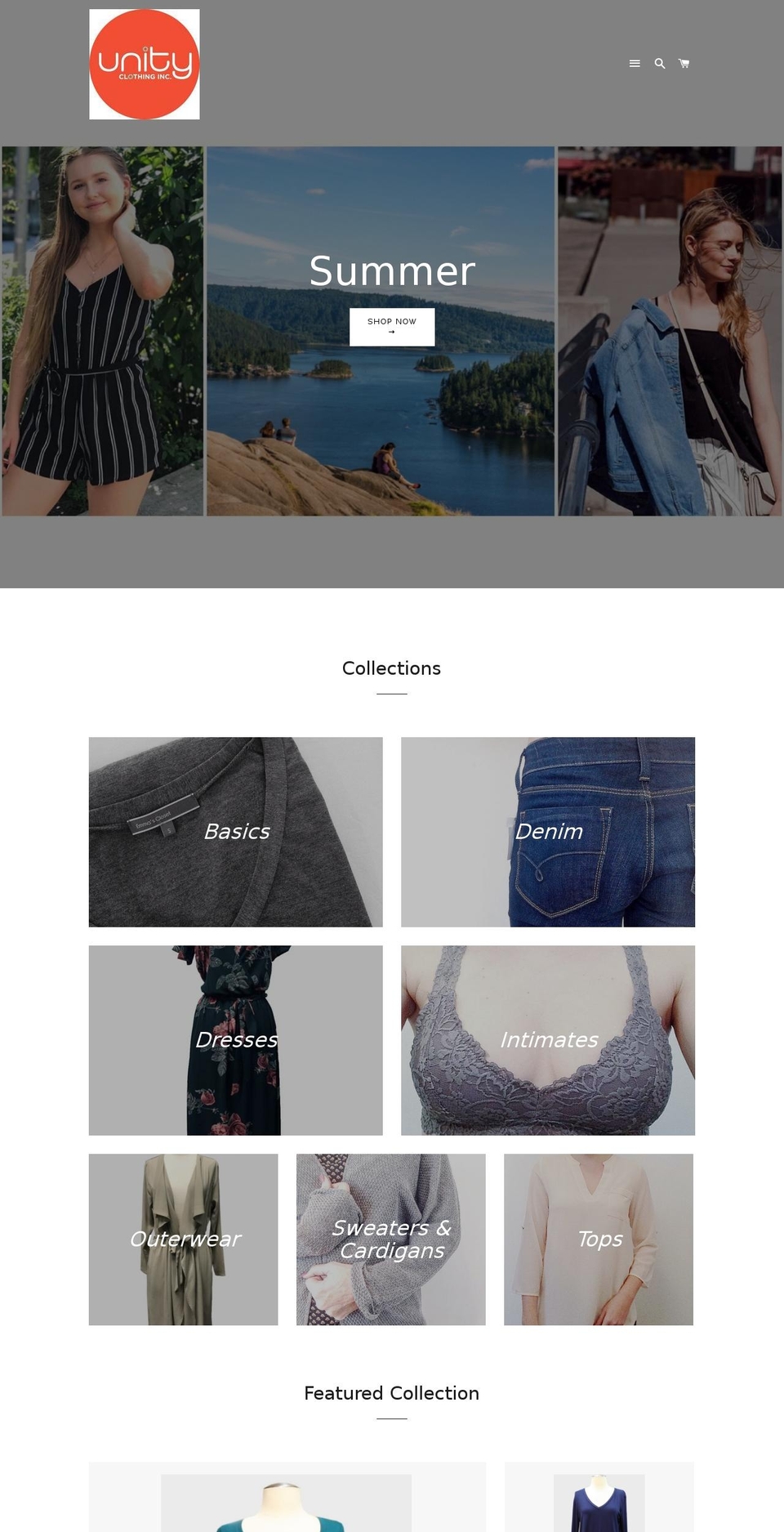 shopunitynorthvan.com shopify website screenshot